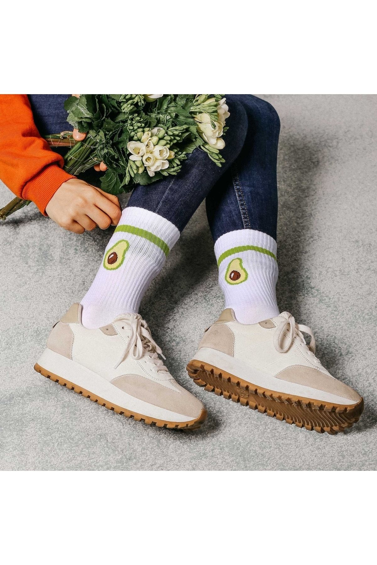Colorcool %80 Pamuklu Fitilli Rengarenk 4 Mevsim Kadın Çoraplar Serisi
