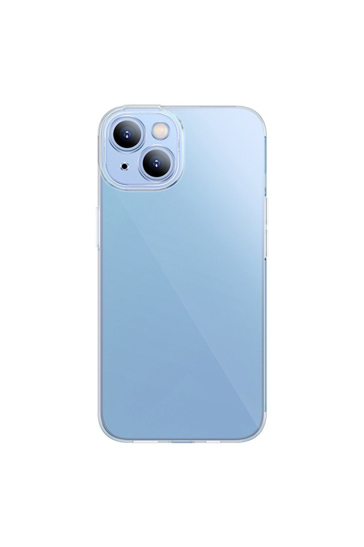 Baseus Simple Case Iphone 14 Plus 6.7 Kamera Korumalı Ince Silikon Şeffaf Kılıf Şeffaf