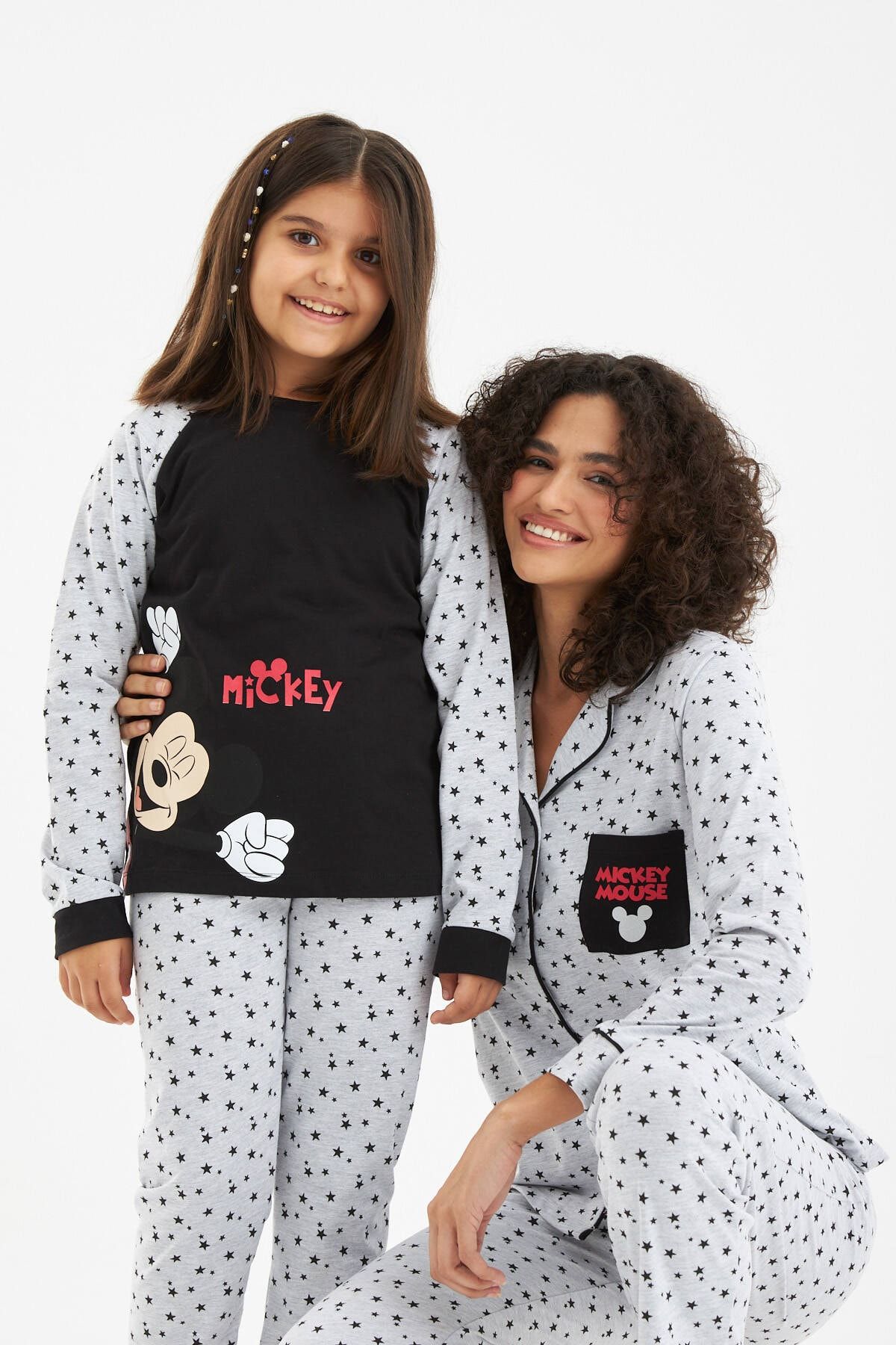 LILIAN Disney Mickey Stars Aile Pijama Takımı Bedenler Ayrı Ayrı Satılır Fıyatları Farklıdır