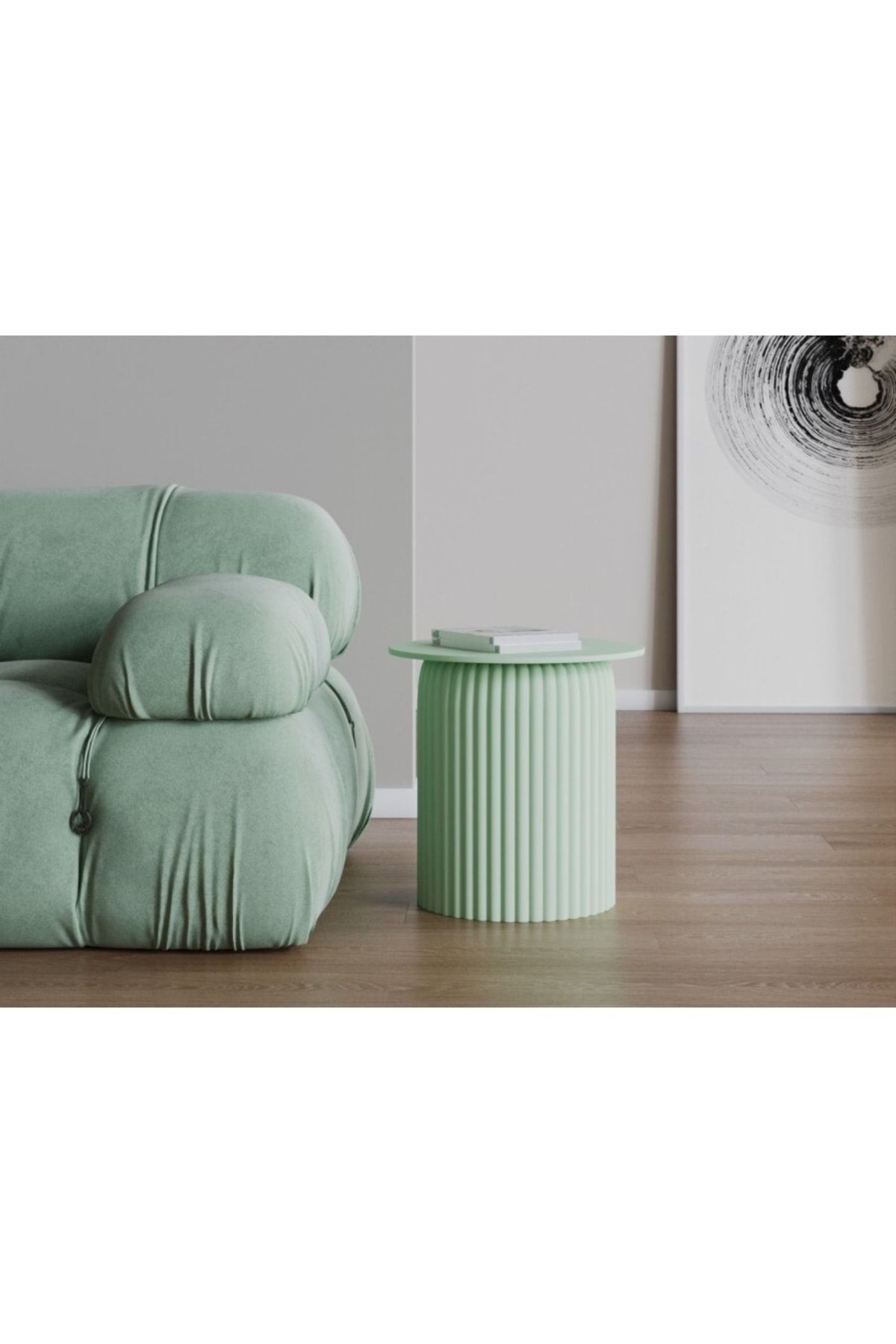 Echo Furniture Seton Haki Yeşil Sehpa 45 Cm