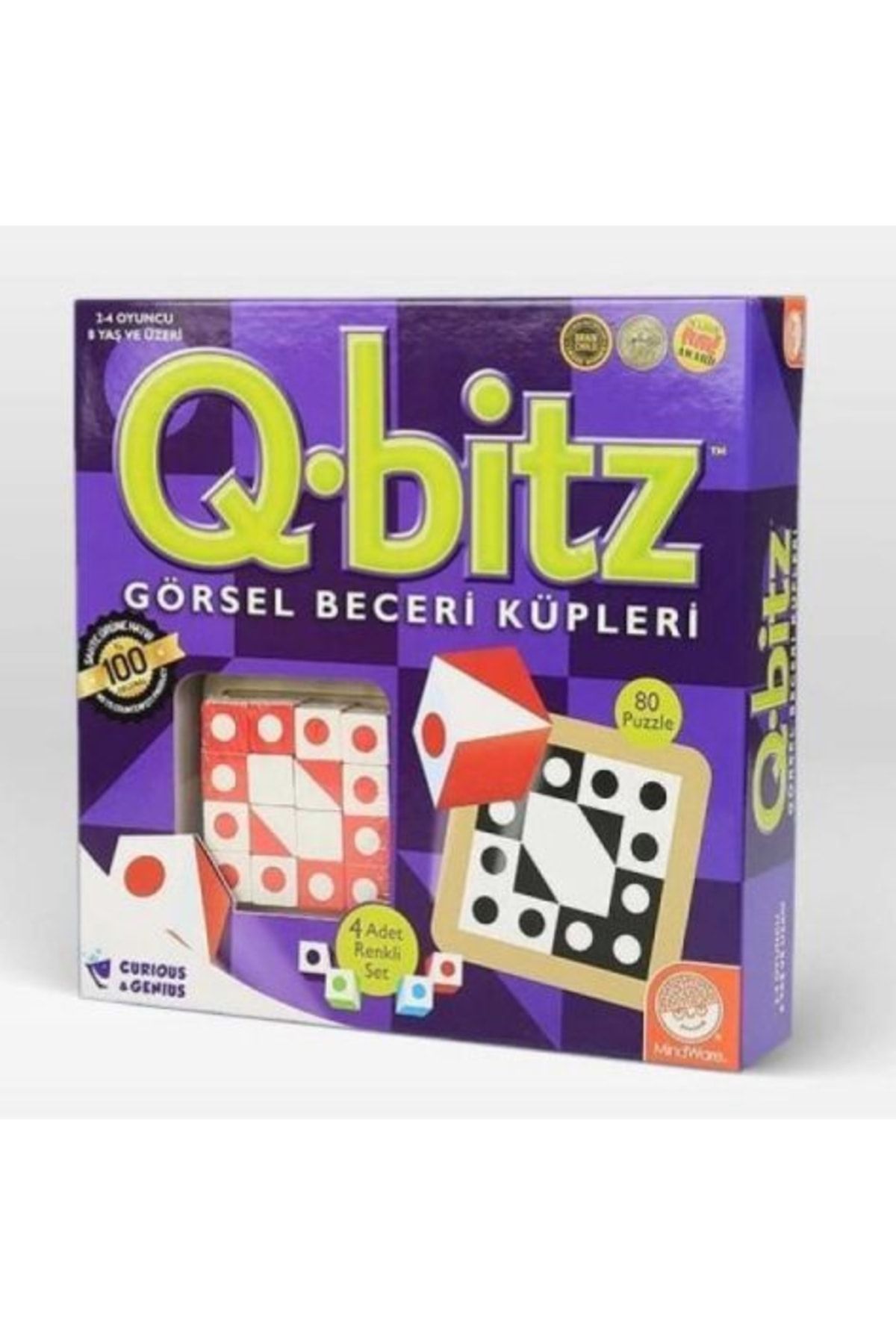 Pal Q-bitz Oyunu Q Bitz Görsel Beceri Küpleri Mindware Akıl Ve Zeka Okul Turnuva Oyunu