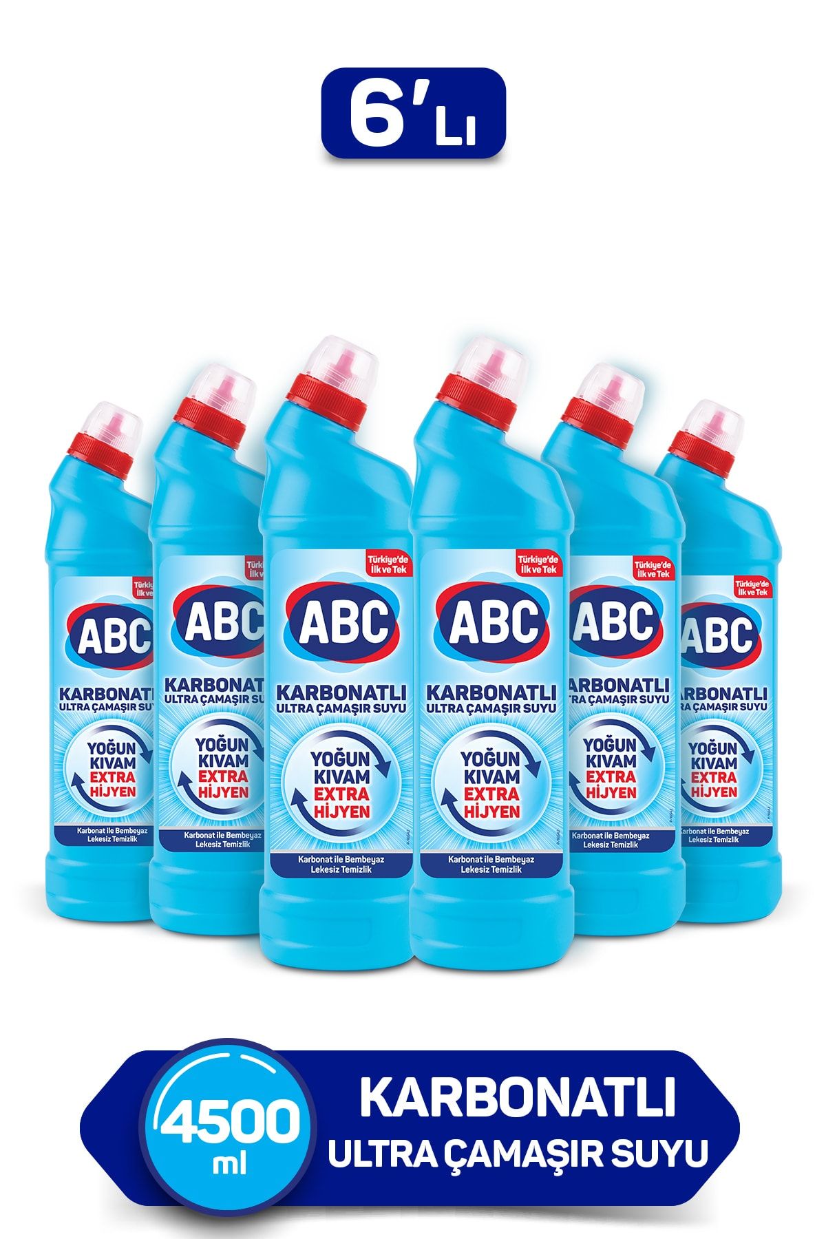 ABC Ultra Çamaşır Suyu 750 ml Karbonatlı 6' Lı Paket