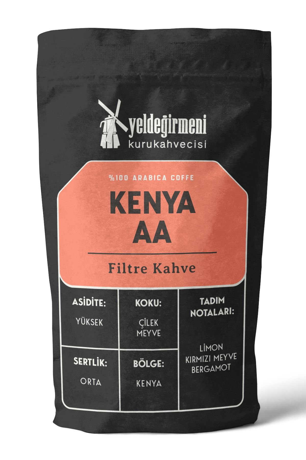Yeldeğirmeni Kurukahvecisi Kenya Aa Filtre Kahve 1000 gr