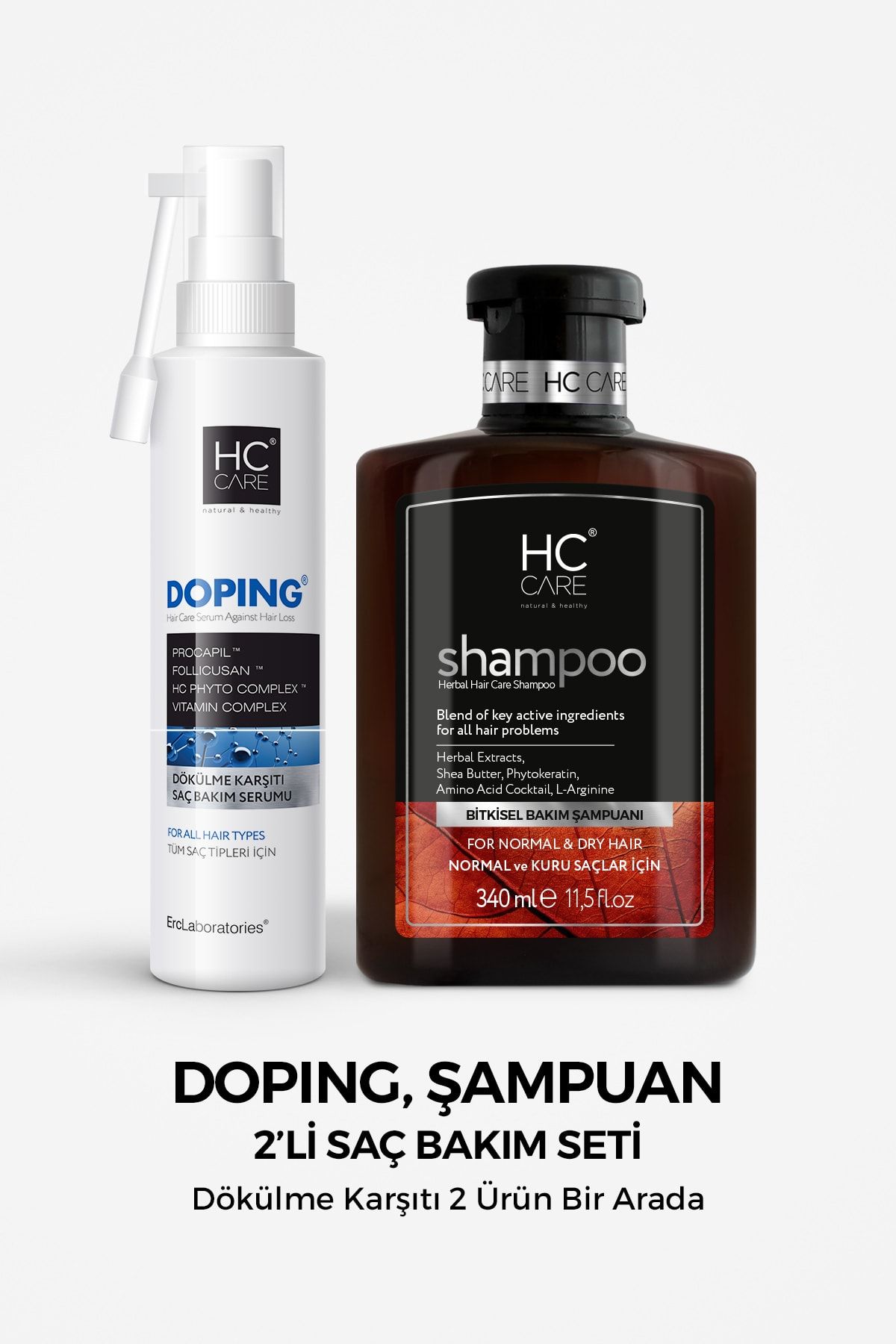 HC Care Doping, Şampuan Saç Bakım Seti 2'li