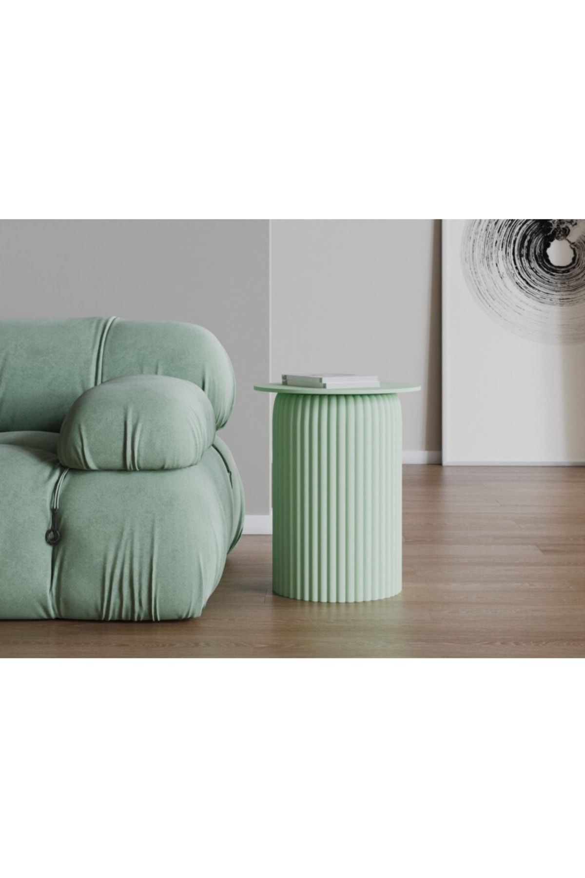 Echo Furniture Seton Haki Yeşil Sehpa 55 Cm