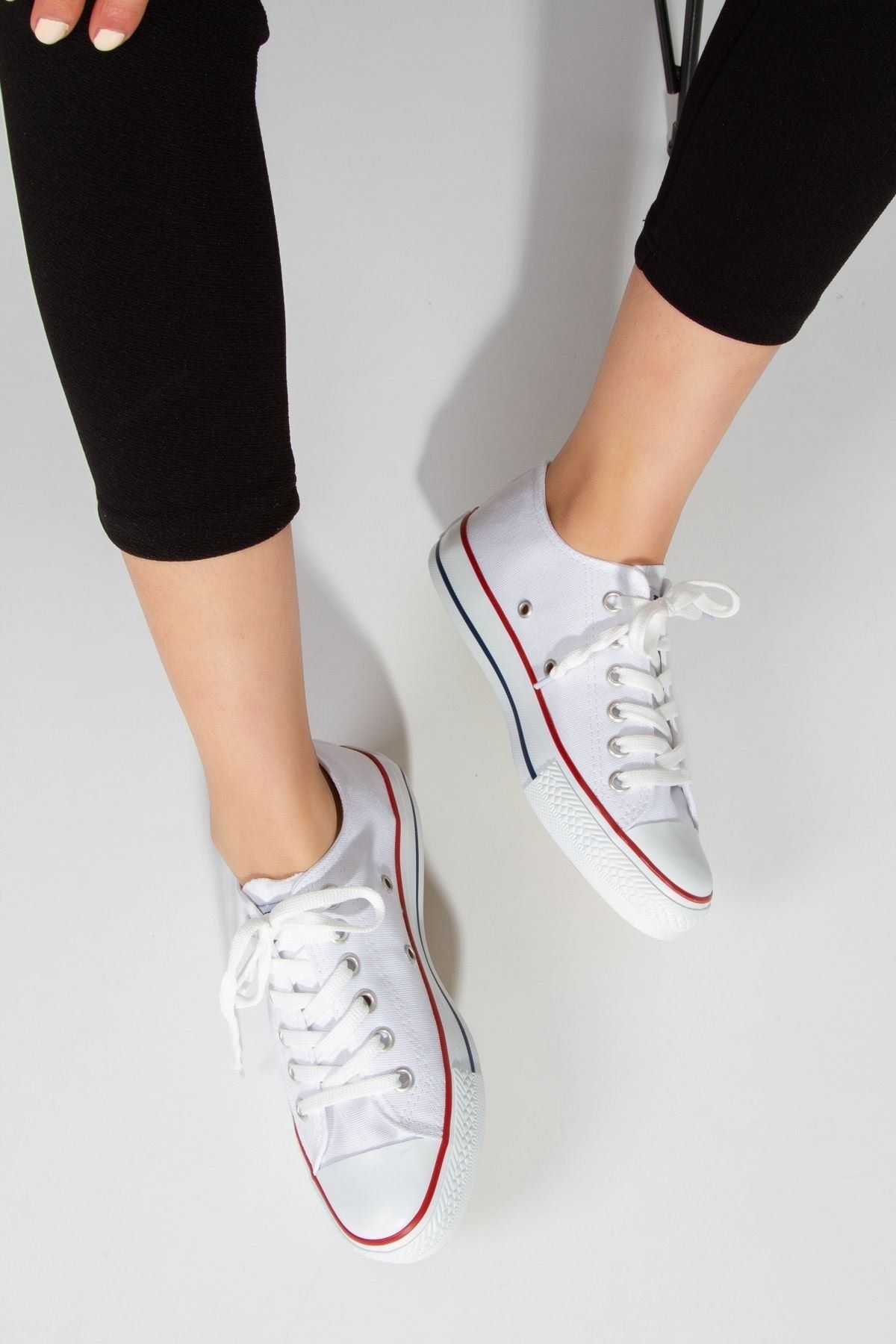 derithy Kadın Sneaker-beyaz-str1900