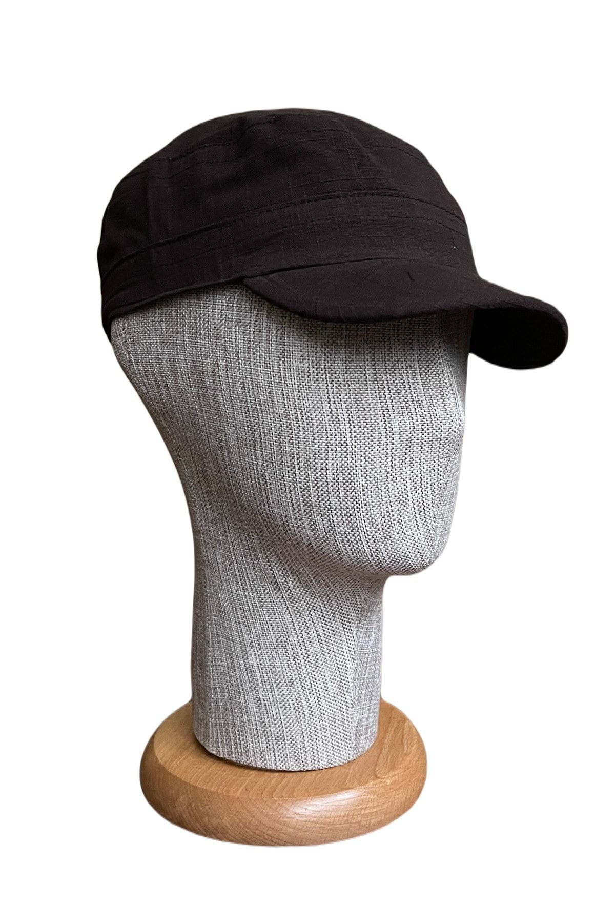 Rupen Kraft Çırtlı Düz Renk Kısa Trekli Yazlık Pamuklu Koton Castro Şapka