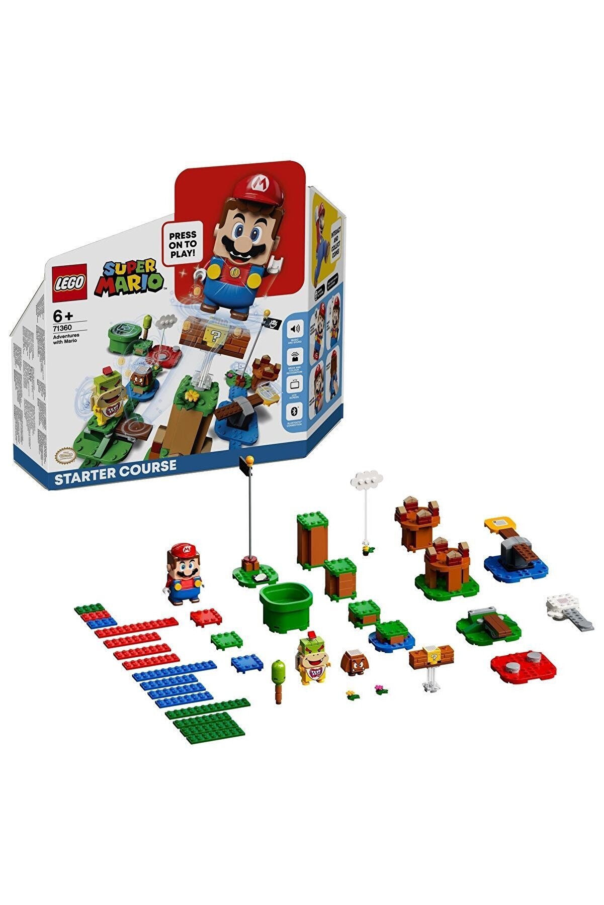 LEGO ® Super Mario™ Mario ile Maceraya Başlangıç Seti 71360 - Çocuklar için Oyuncak Seti (231 Parça)