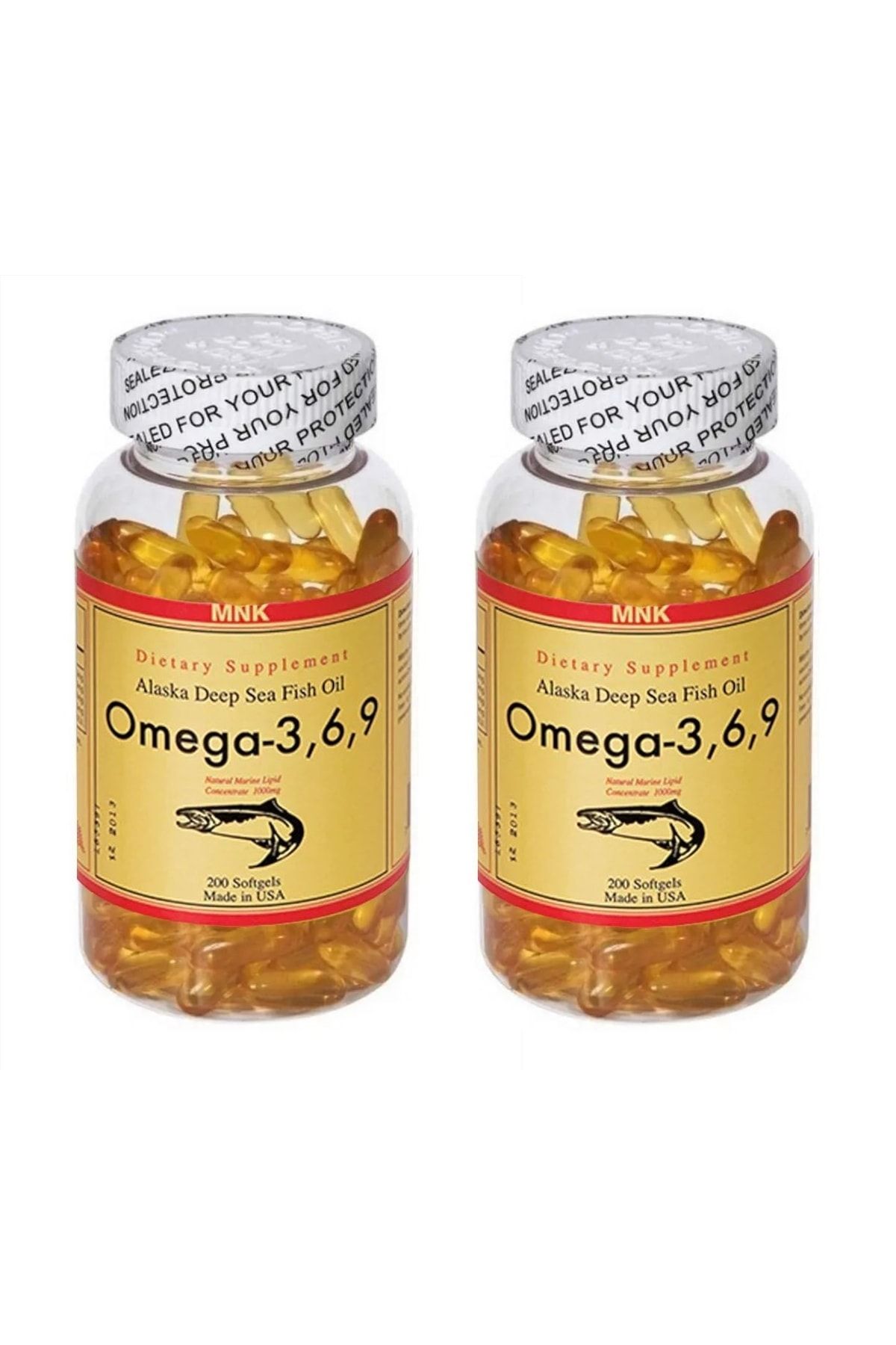Mnk Omega 3-6-9 Balık Yağı 1000 Mg 2 Kutu Toplam 400 Softgel