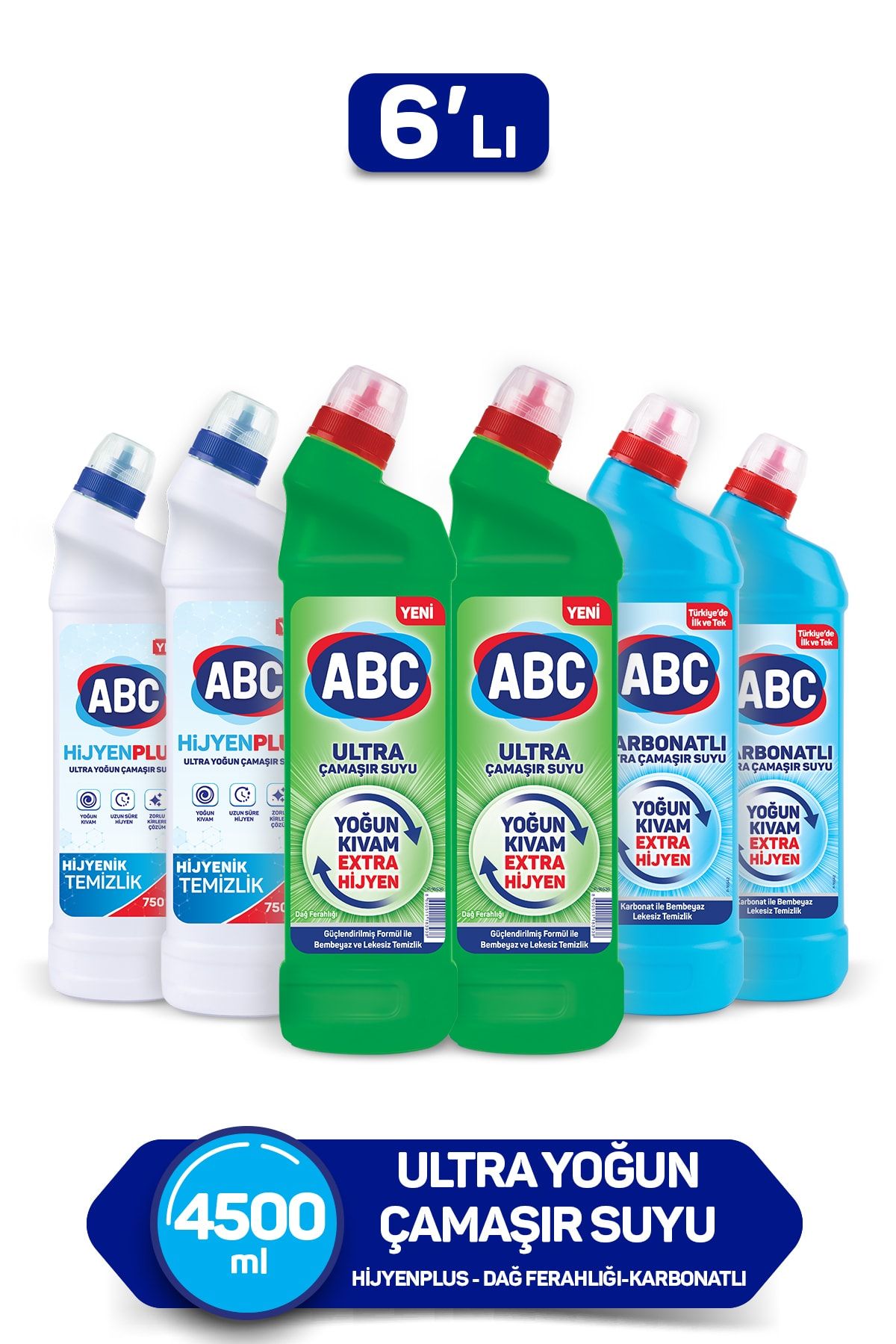 ABC Ultra Çamaşır Suyu 6'lı Paket