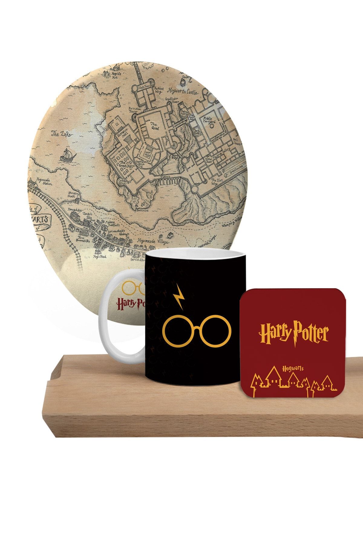 Flipped Harry Potter Hogwarts Mousepad, Kupa Ve Bardak Altlığı Seti