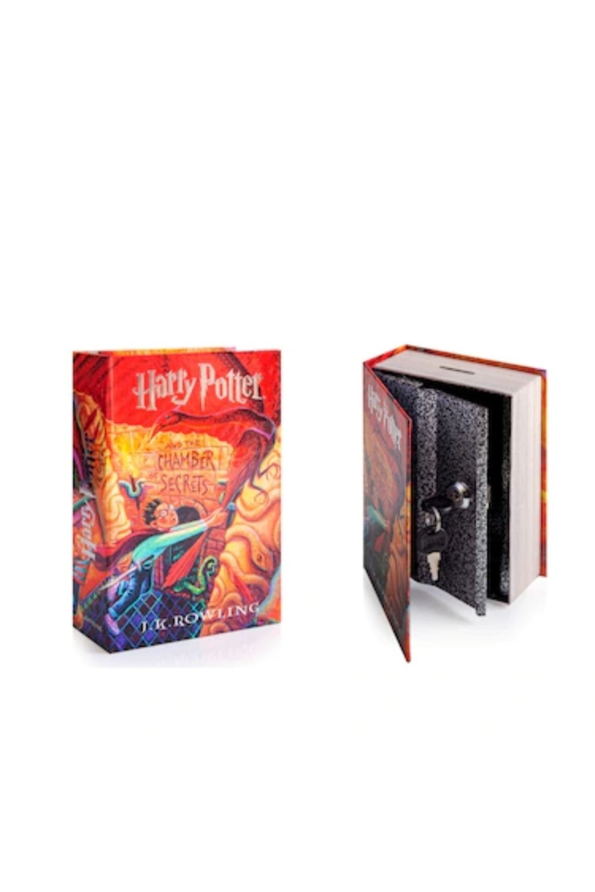 Fairy Kasa Harry Potter Lisanslı Kumbara Kilitli Gizli Kitap Görünümlü Boy 20 Cm En 14 Cm