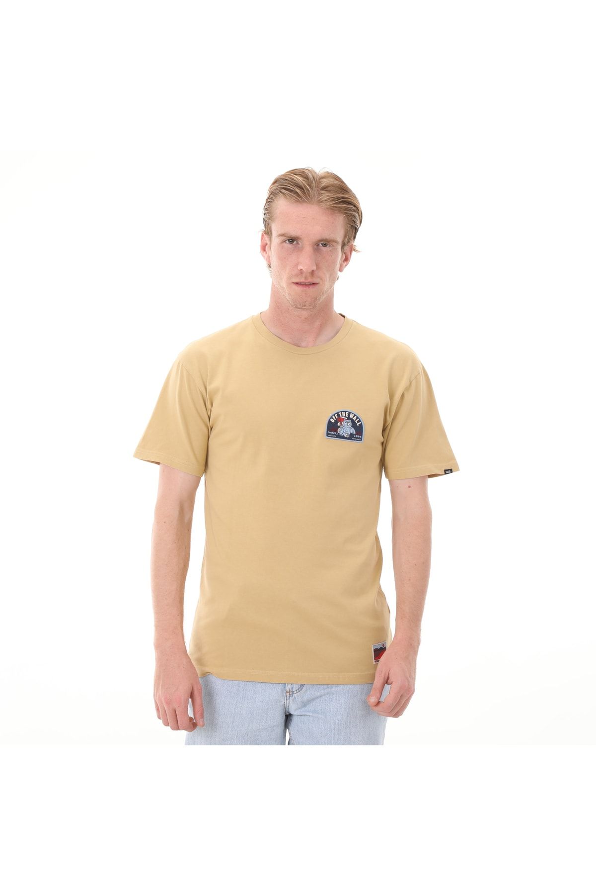Vans 0000m5yuu1-r Outdoor Club Ss Tee Iıı Erkek T-shirt Krem