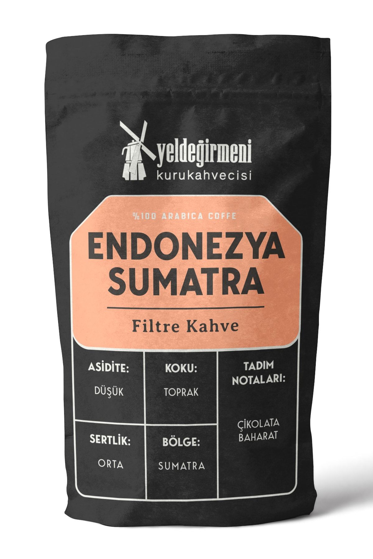 Yeldeğirmeni Kurukahvecisi Endonezya Sumatra Filtre Kahve 1000 gr