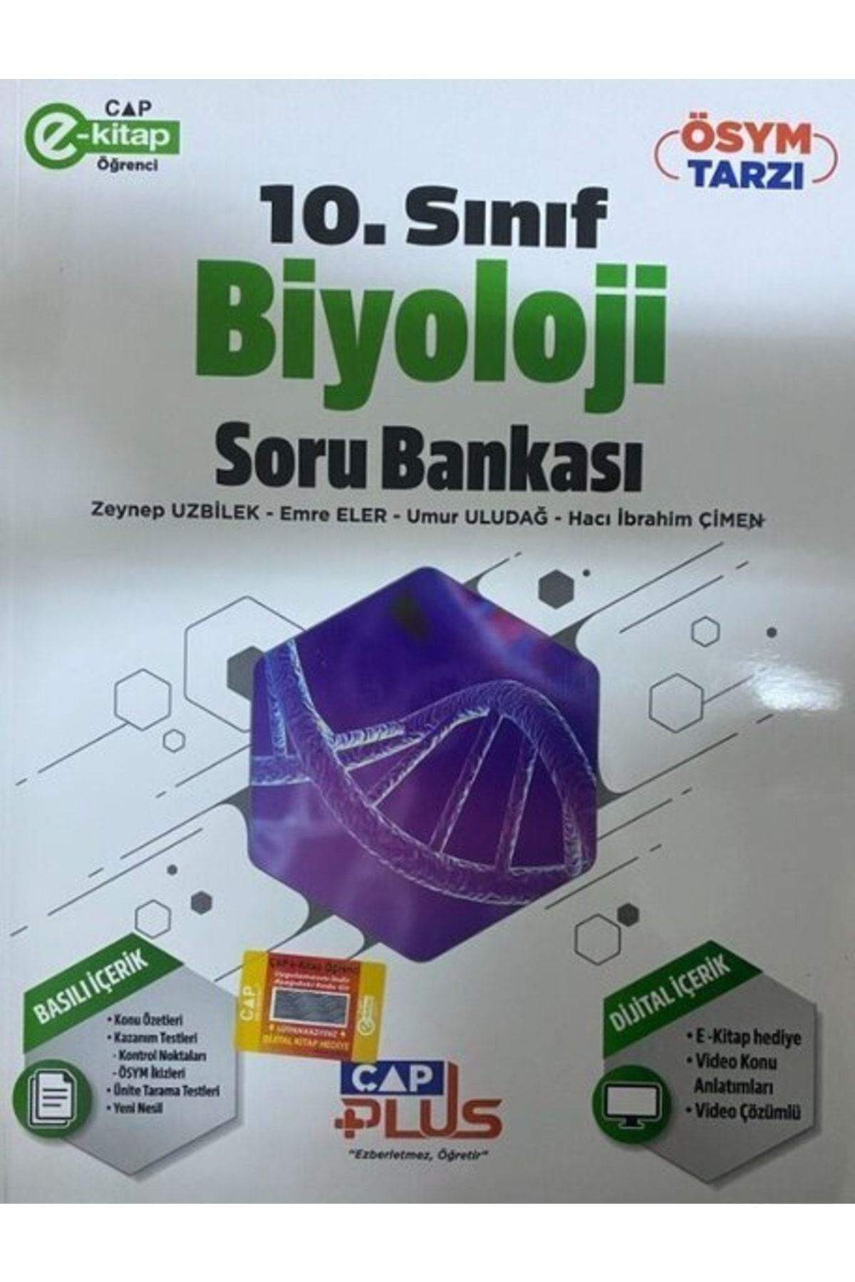 Çap Yayınları 2023 10.sınıf Biyoloji Plus Soru Bankası