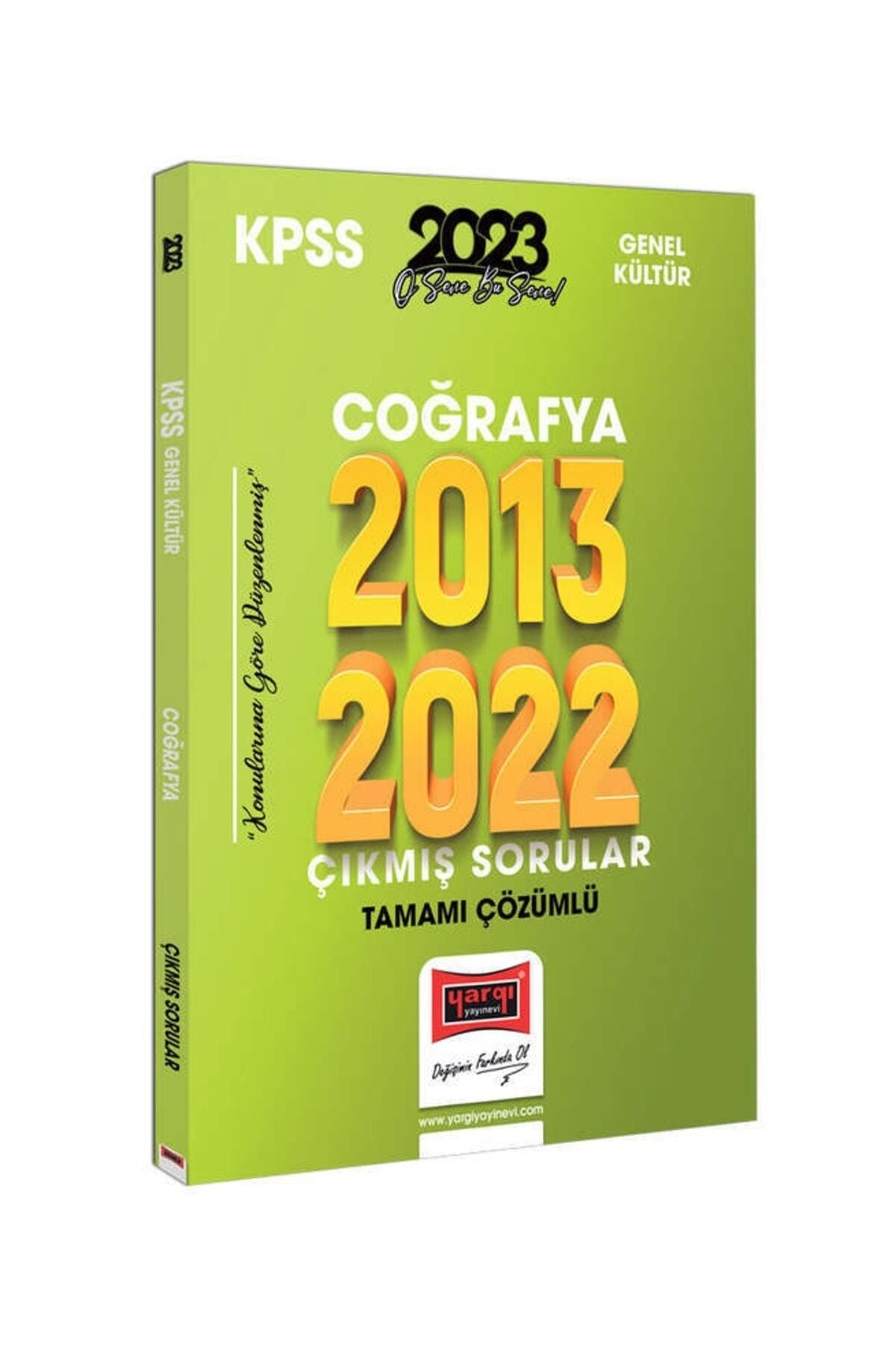 Yargı Yayınları 2023 Kpss Coğrafya 2013-2022 Tamamı Çözümlü Çıkmış Sorular
