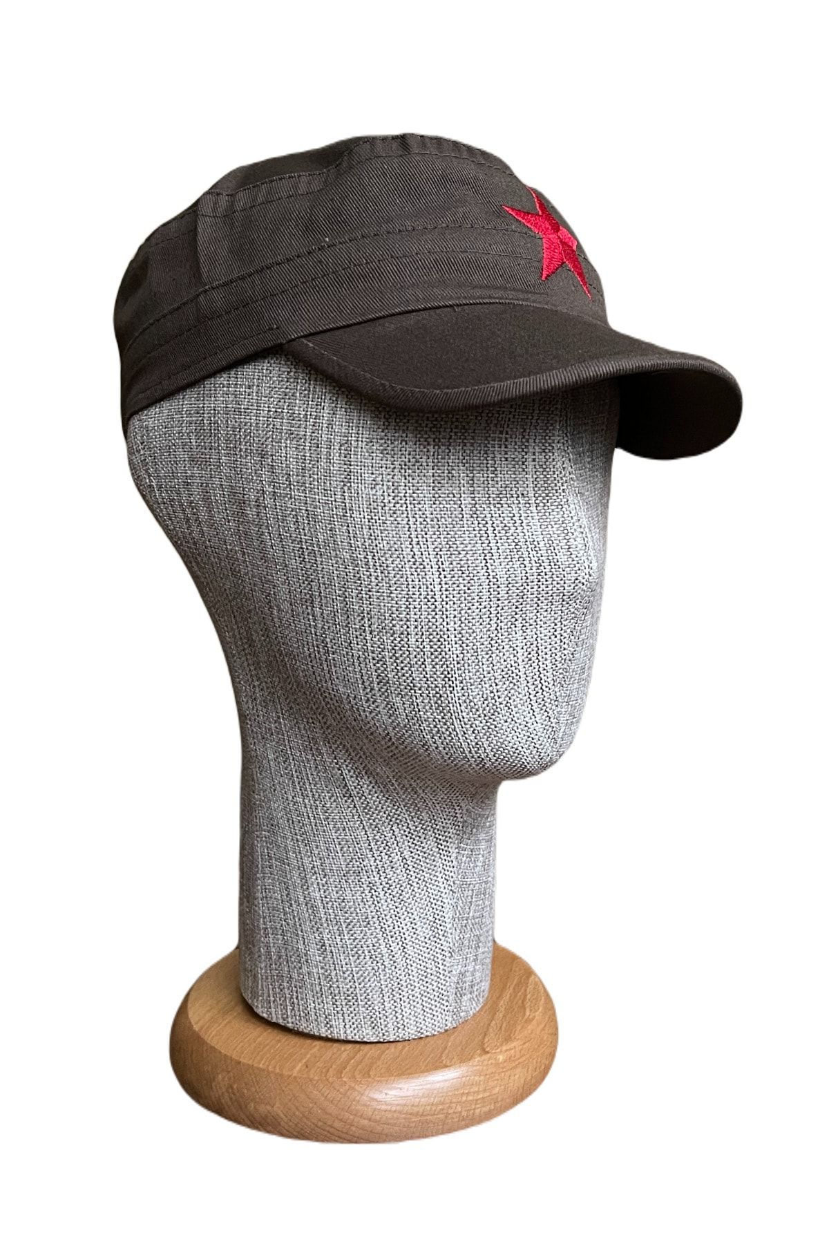 Rupen Kraft Çırtlı Yıldızlı Yazlık Pamuklu Koton Castro Şapka Kısa Terekli