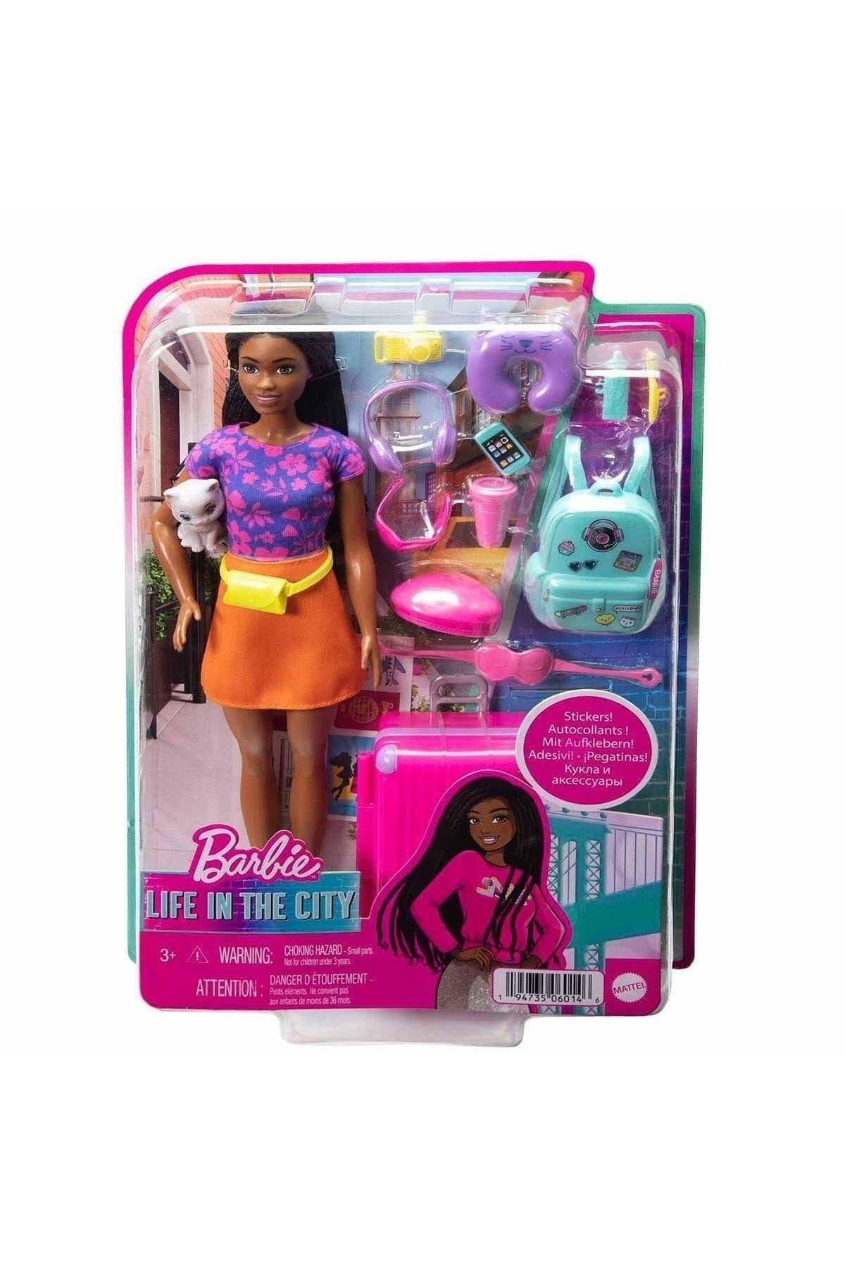 Barbie Şehirde Yaşam Serisinden Seyahat Temalı "brooklyn" Roberts Bebek