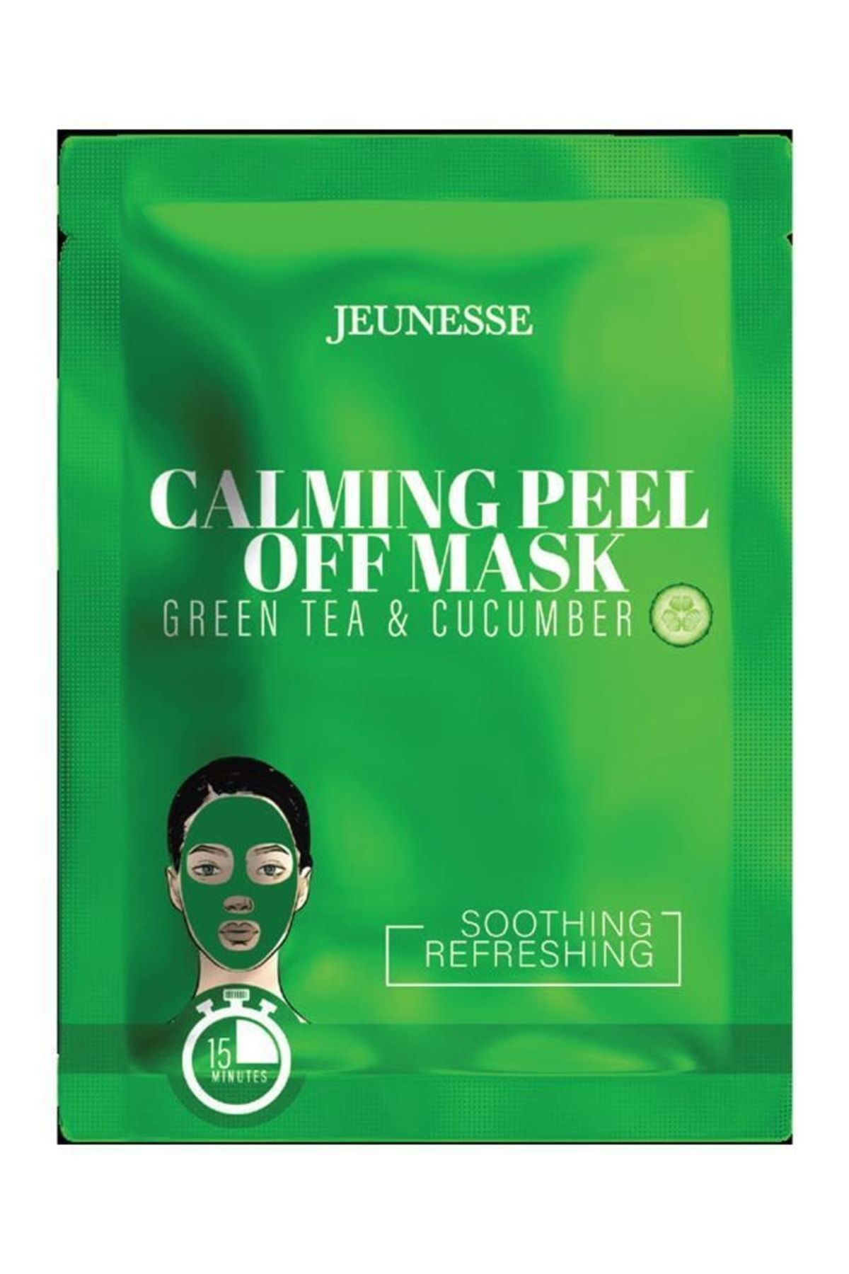 Jeunesse Calming Peel Off Mash Green Tea&cucumber 15 ml Yüz Maskesi
