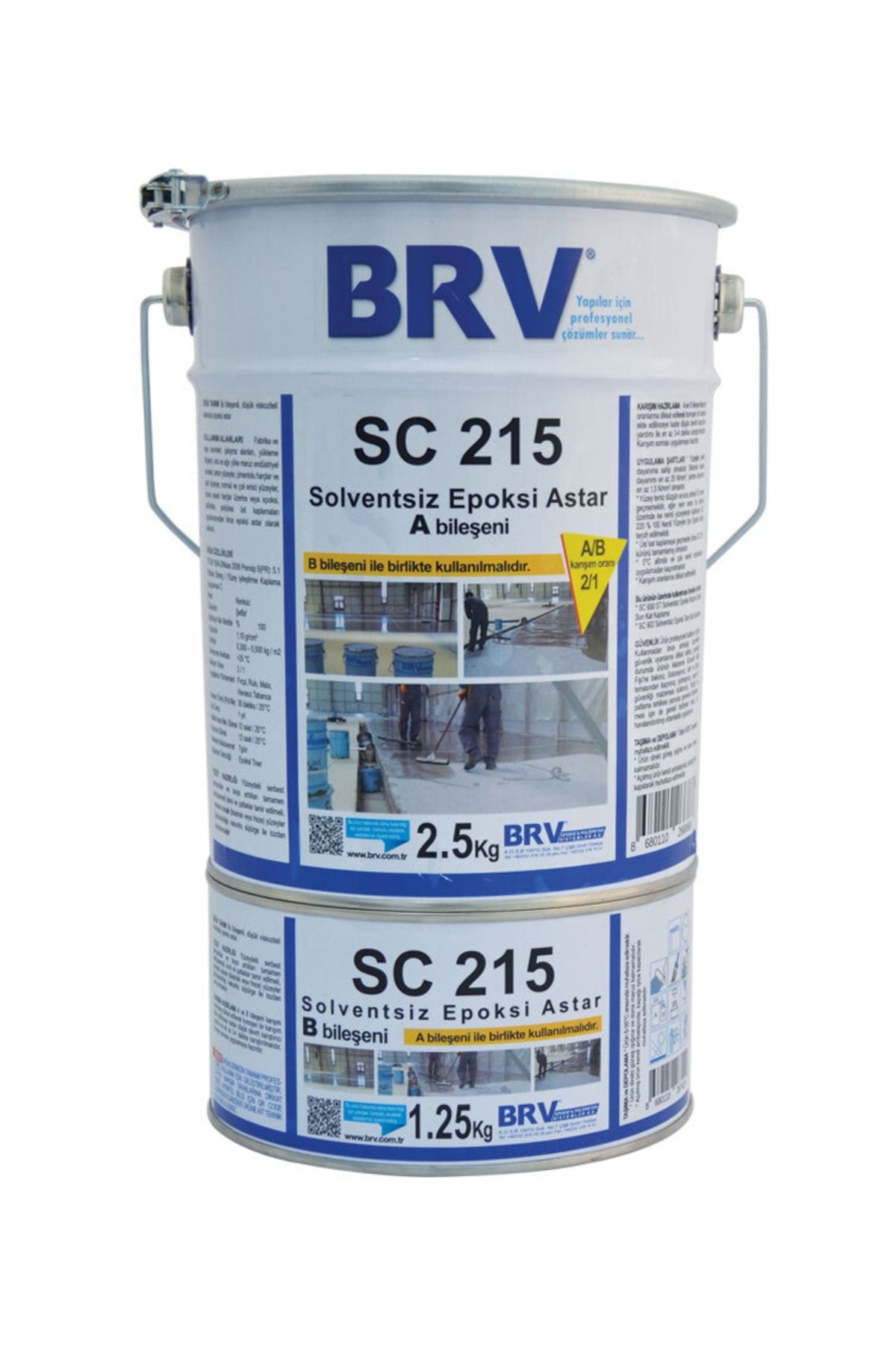 Brv Sc 215 - Solventsiz Epoksi, (a+b) 3,75 kg