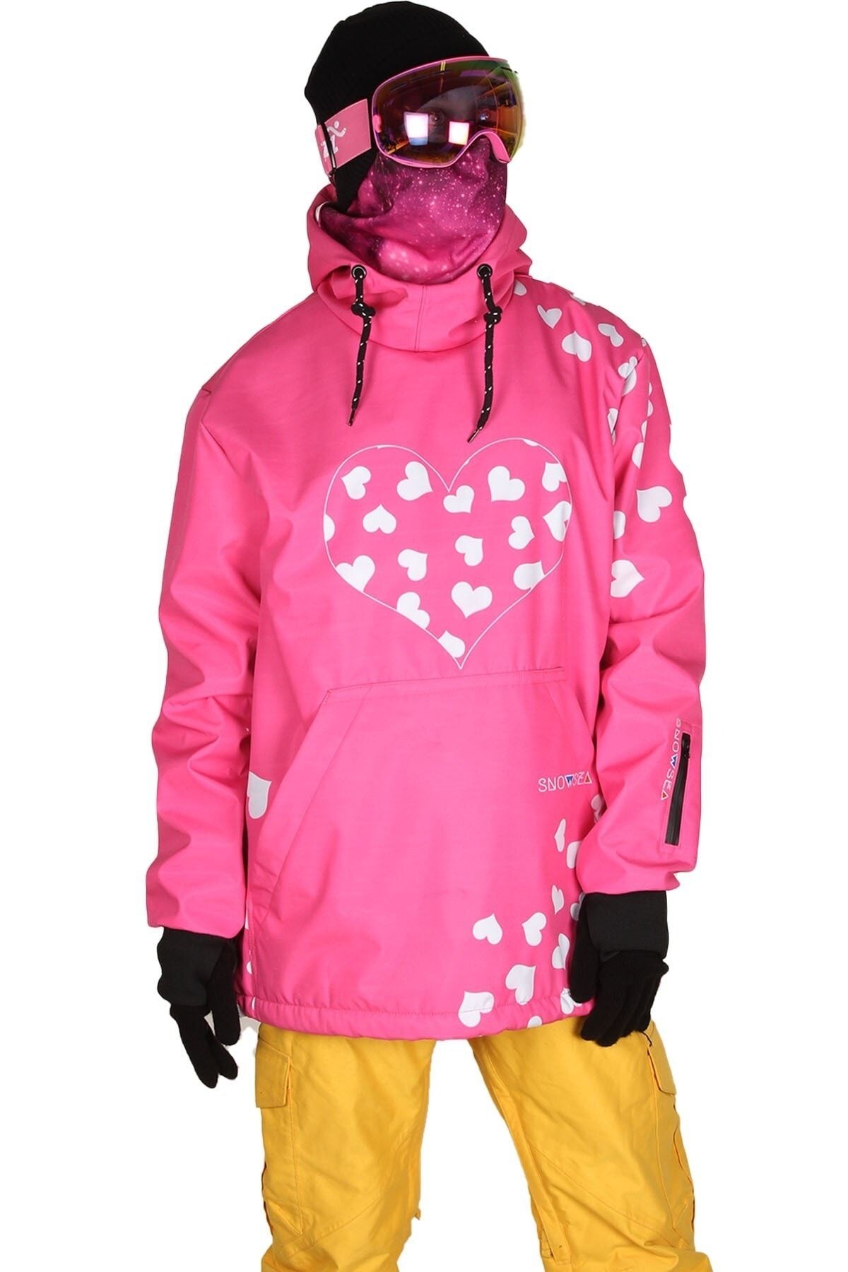 SNOWSEA Pink Heart Kadın Snowboard Montu / Ss7816