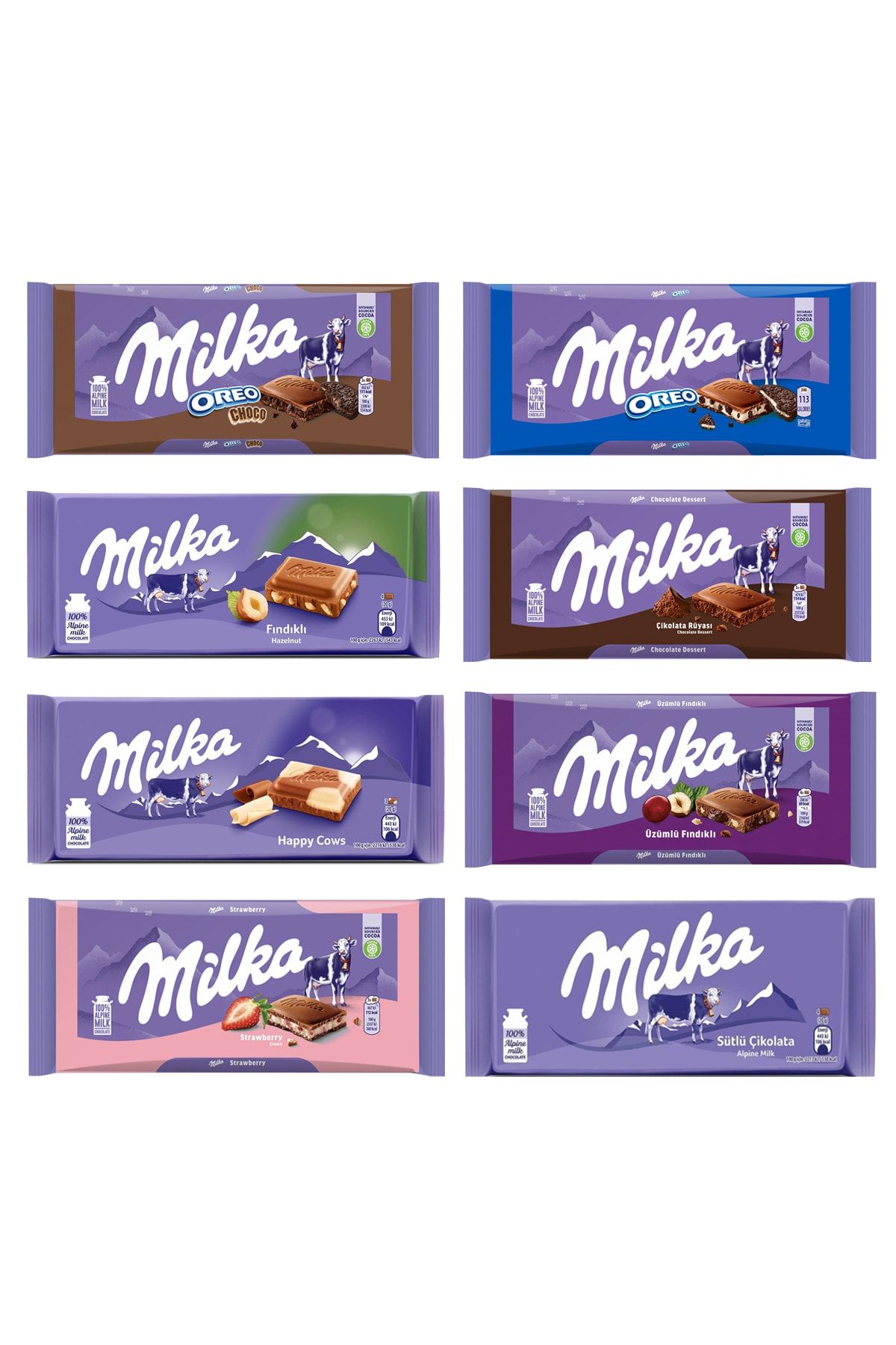 Milka Çikolata 8 Li Karma Paket