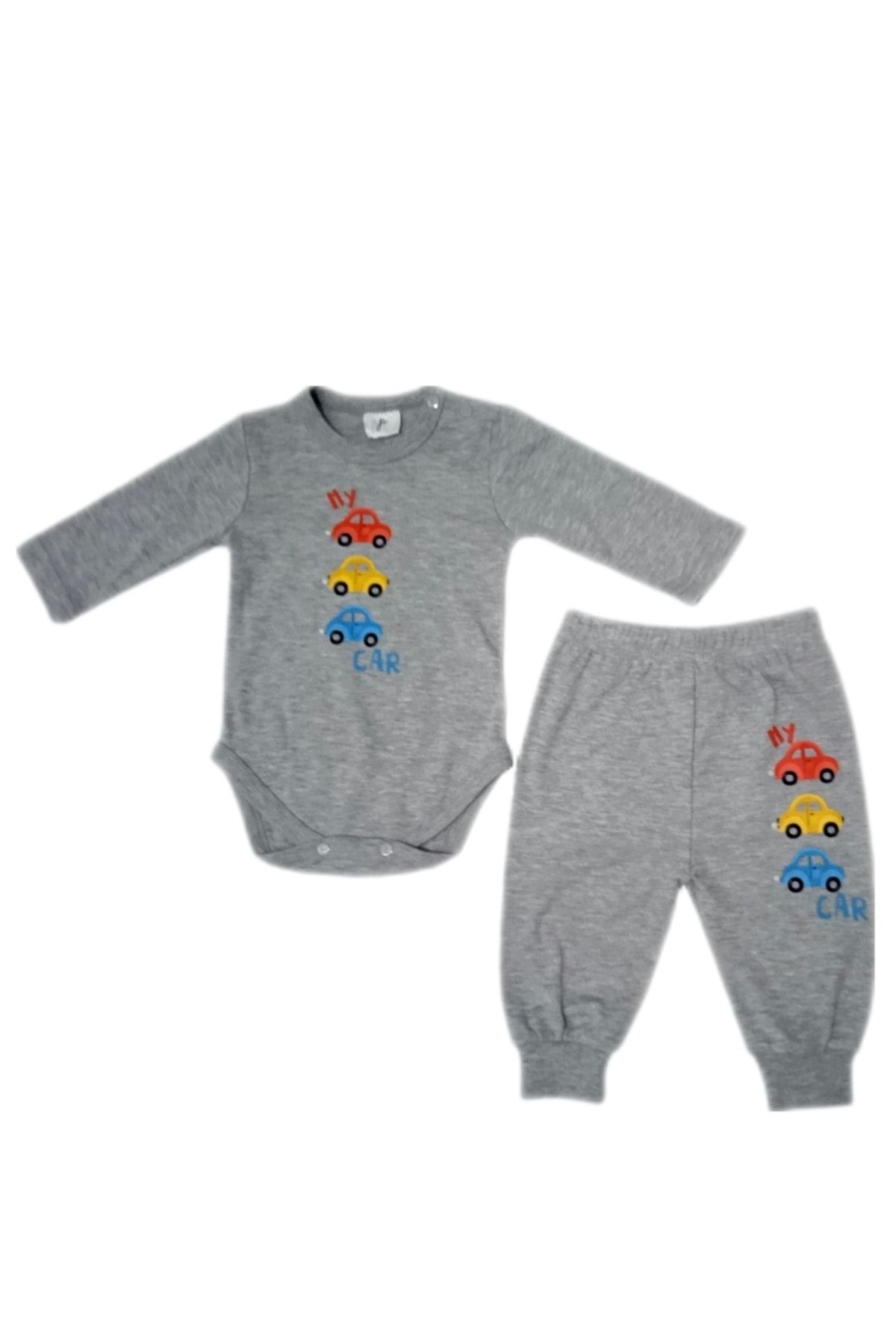 Panolino Bebek Çıtçıtlı Badi Ve Alt Pijama Takımı 03690