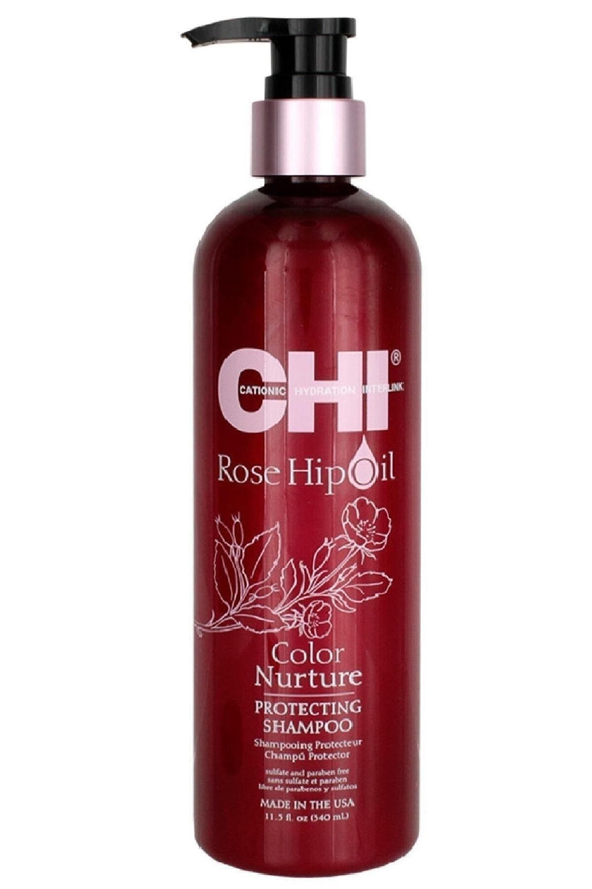 Chi Rose Hip Oil Boyalı Saçlar Için Şampuan 340ml