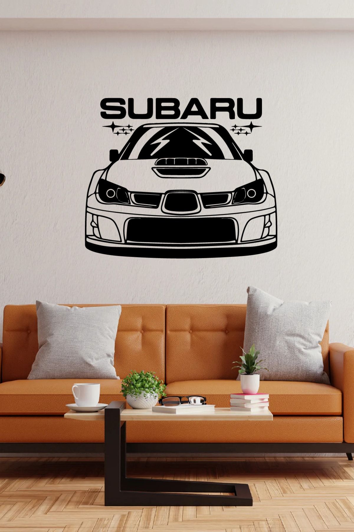 Genel Markalar Subaru Modifiyeli Araba Duvar Sticker Yapıştırma (SUDAN VE NEMDEN ETKİLENMEZ)