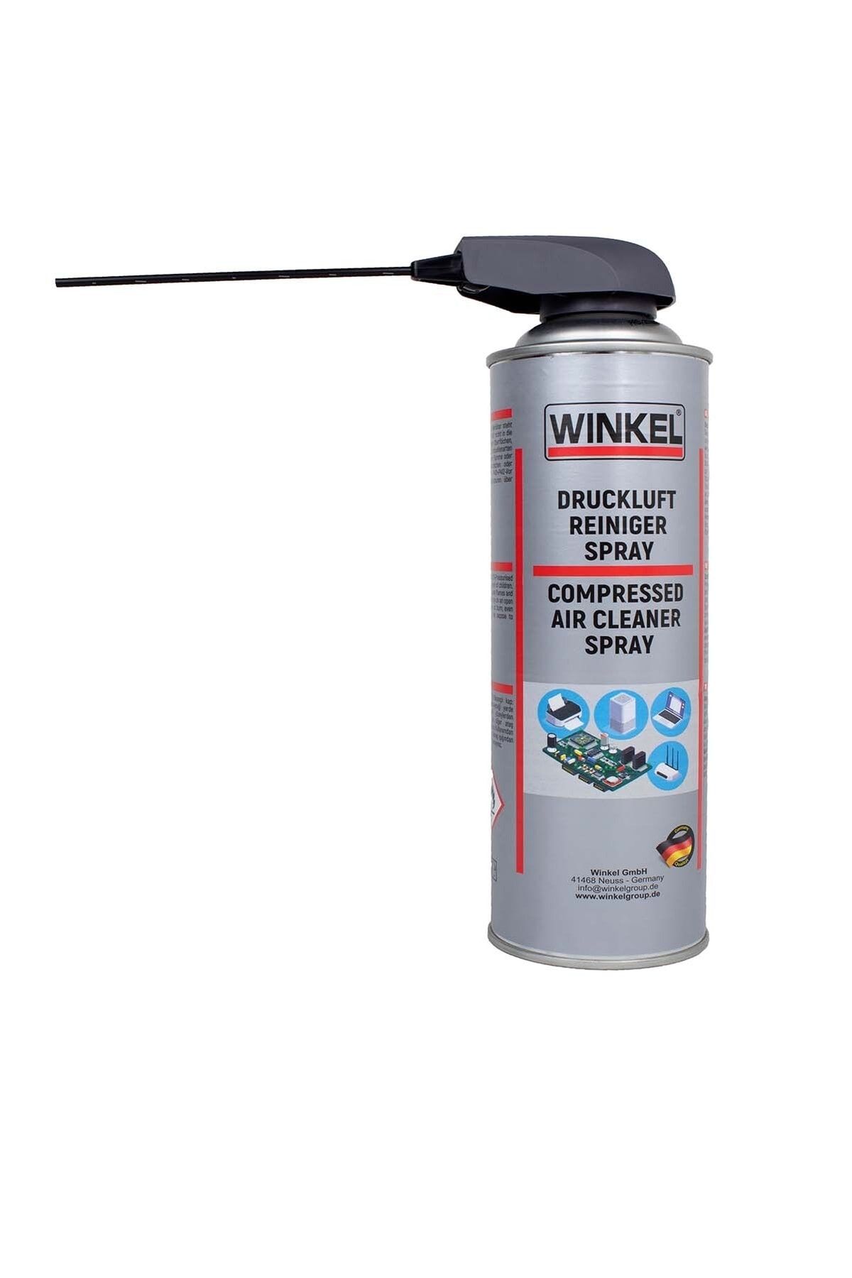 Winkel Tetikli Çubuklu Kapak Basınçlı Hava Spreyi Bilgisayar Laptop Elektronik Toz Alıcı Spray 500 Ml