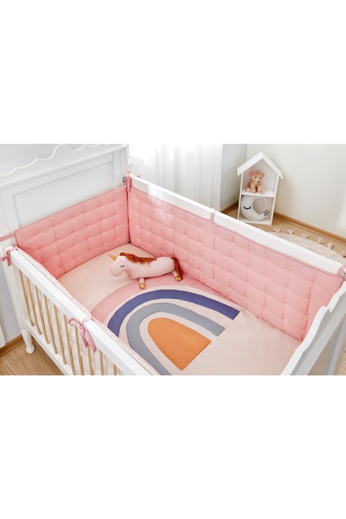 Aybi Baby Beşik Kenar Koruyucu Set 4 Parça 70x130