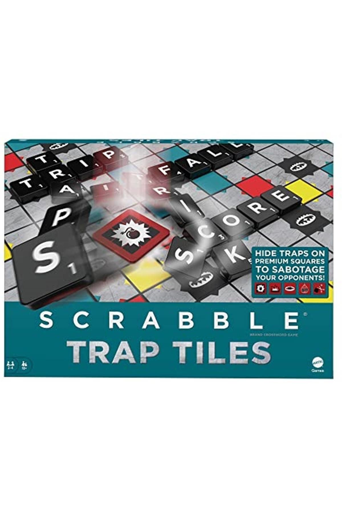 Scrabble Trap Tiles Aile Boyu Kutu Oyunu, Genç Yetişkinler Veya Ailelerin Oyun Gecesi Için Hediye,