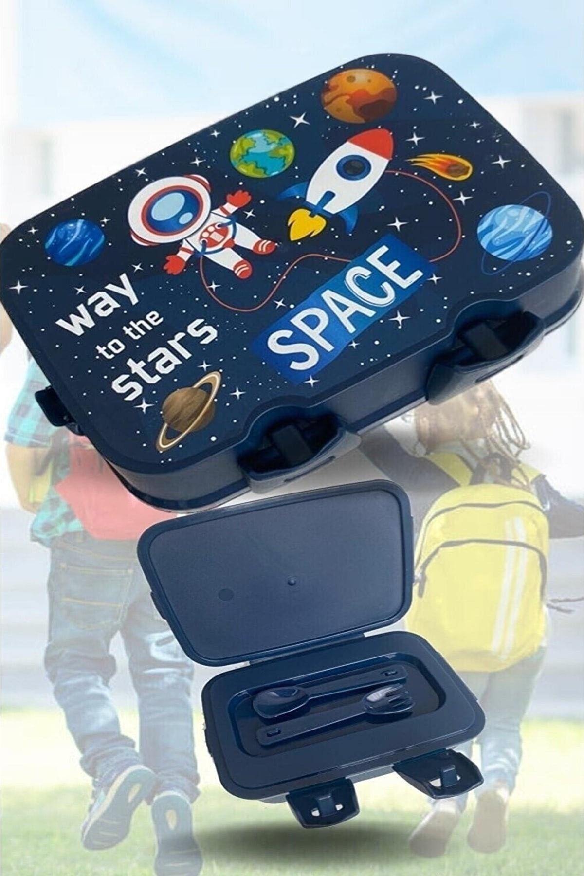 MasterCar Lisanslı 4 Bölmeli Piknik Seti Mama Beslenme Kutusu Yemek Saklama Kabı - Beslenme Çantası Çocuk