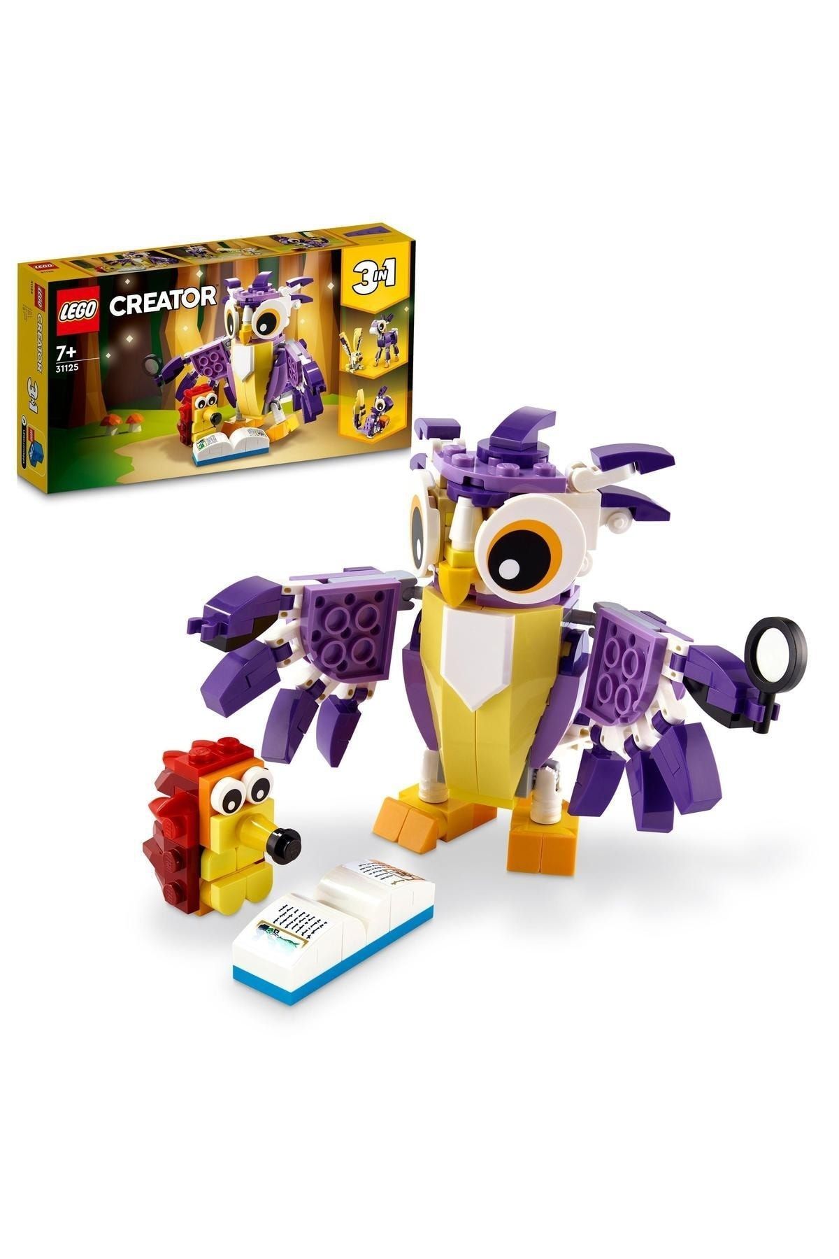 LEGO ® Creator 3’ü 1 Arada Fantastik Orman Yaratıkları 31125 - Yaratıcı Oyuncak Yapım Seti(175 Parça)