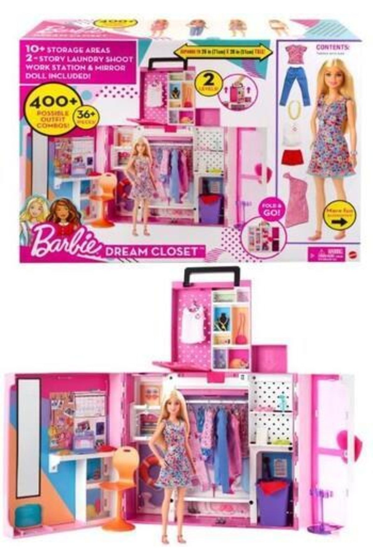 Barbie Yeni Rüya Dolabı Oyun Seti Hgx57