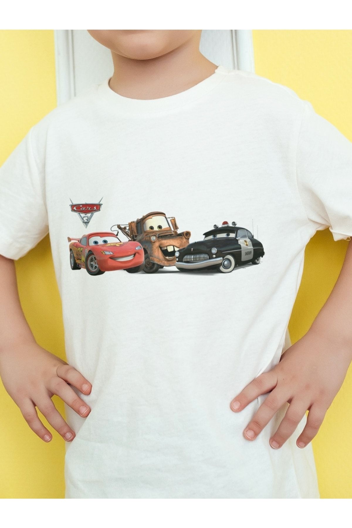 yirmi Cars Şimsek Mcqueen Mate Şerif Tişört