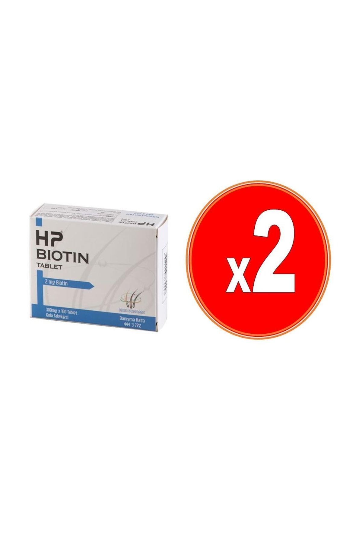Hair Pharma Hp Biotin 2 Mg 100 Tablet 2 Adet