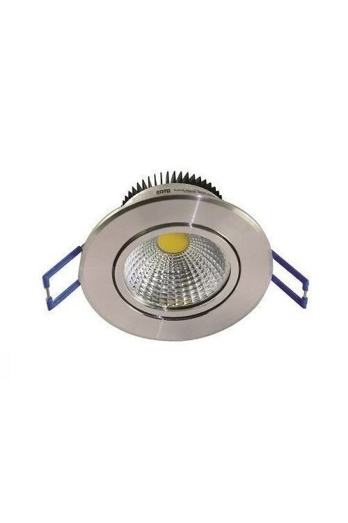 ZMR 5 Watt Cob Led Spot Armatür 5w Krom Kasa- Beyaz Işık 6500k