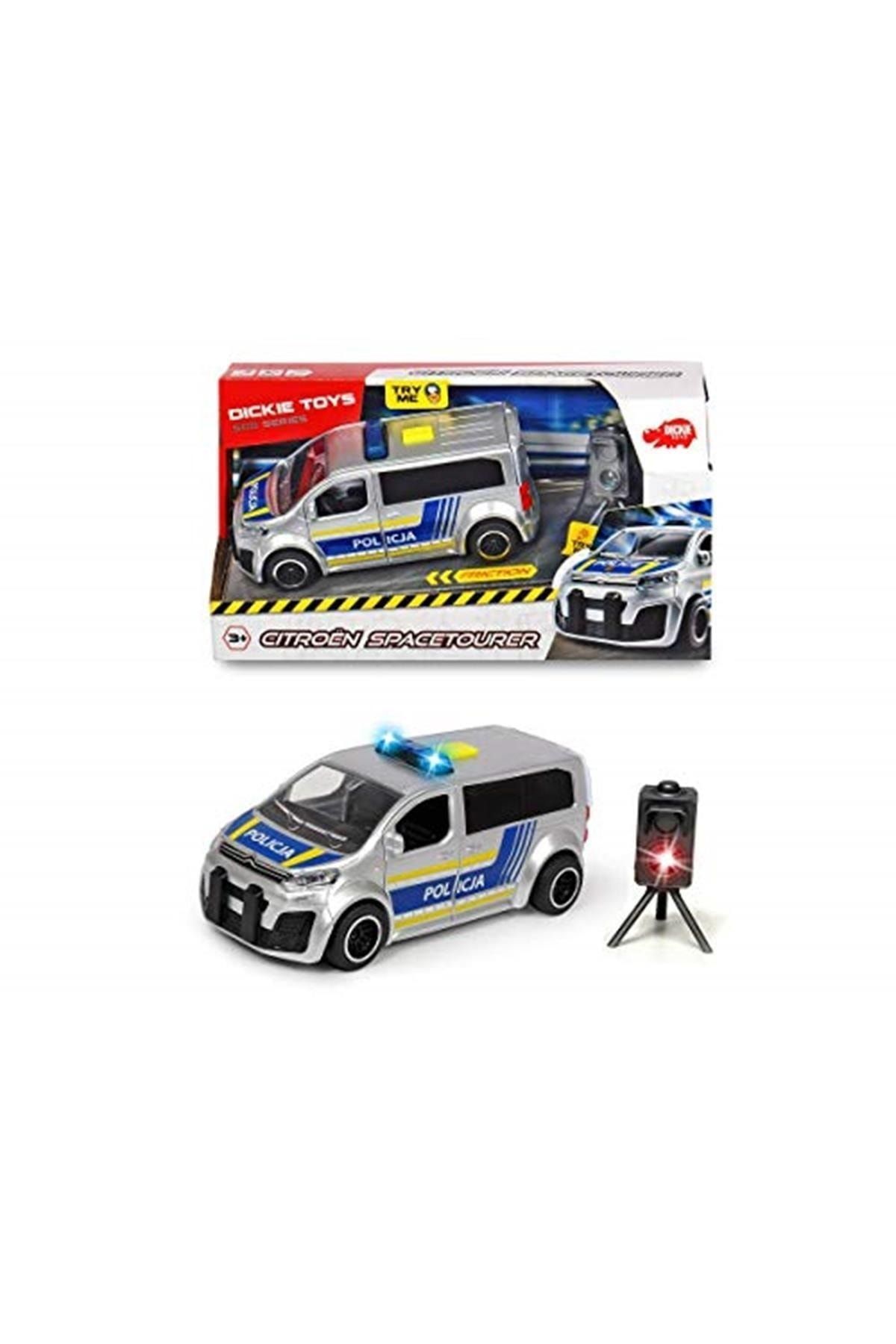 Dickie Toys , 203713010, Radarlı Citroen Polis Arabası, Sesli, Işıklı, Space Tourer, 15cm