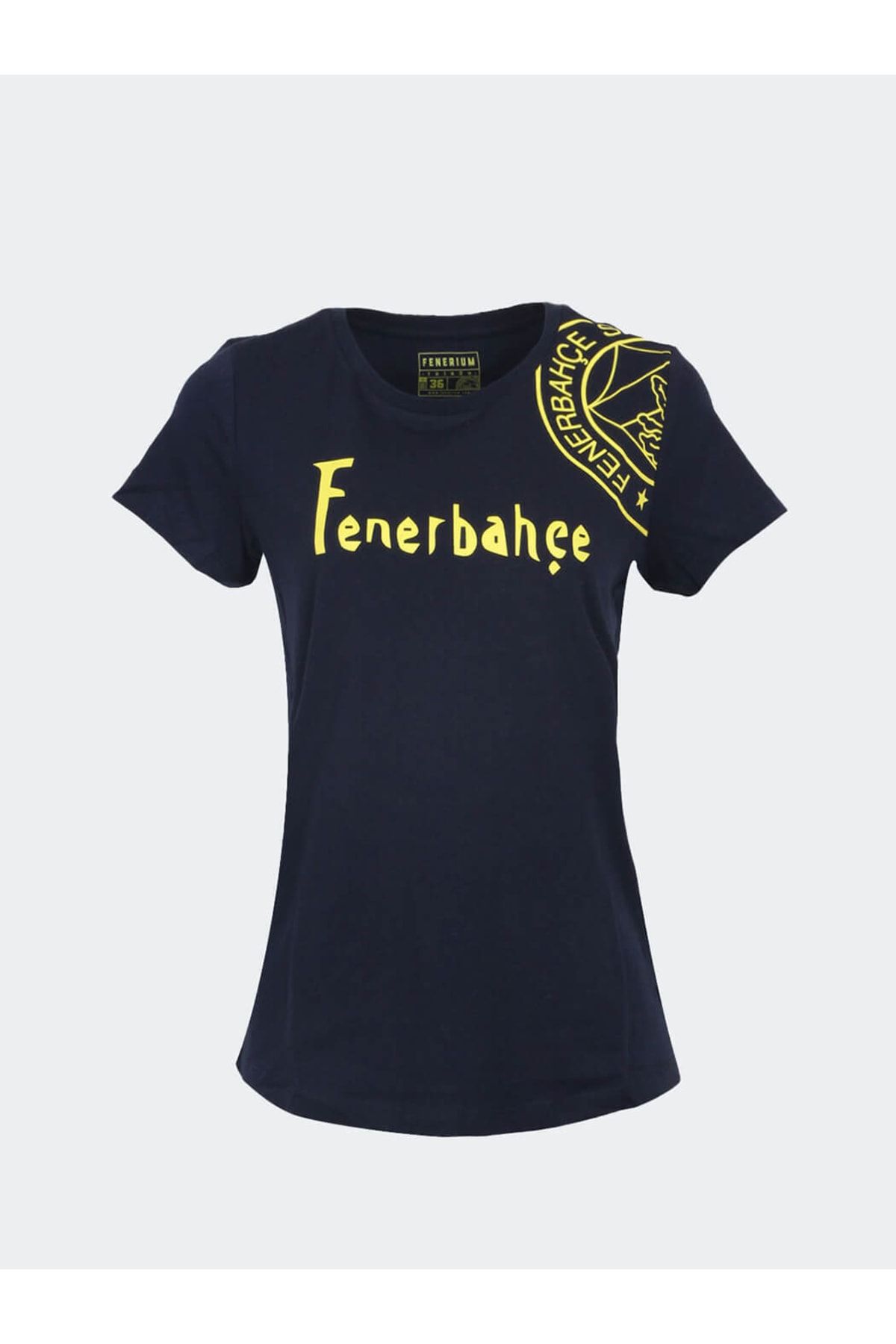 Fenerbahçe Kadın Tribün Omuz Yan Logo T-shırt