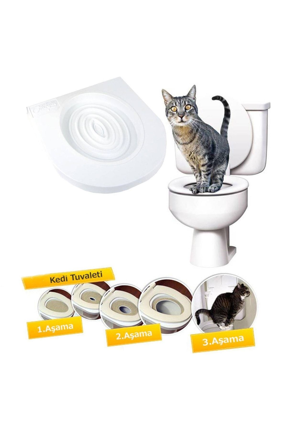 Microcase Kedi Tuvalet Eğitim Seti Kedi Klozet Aparatı - Al3229