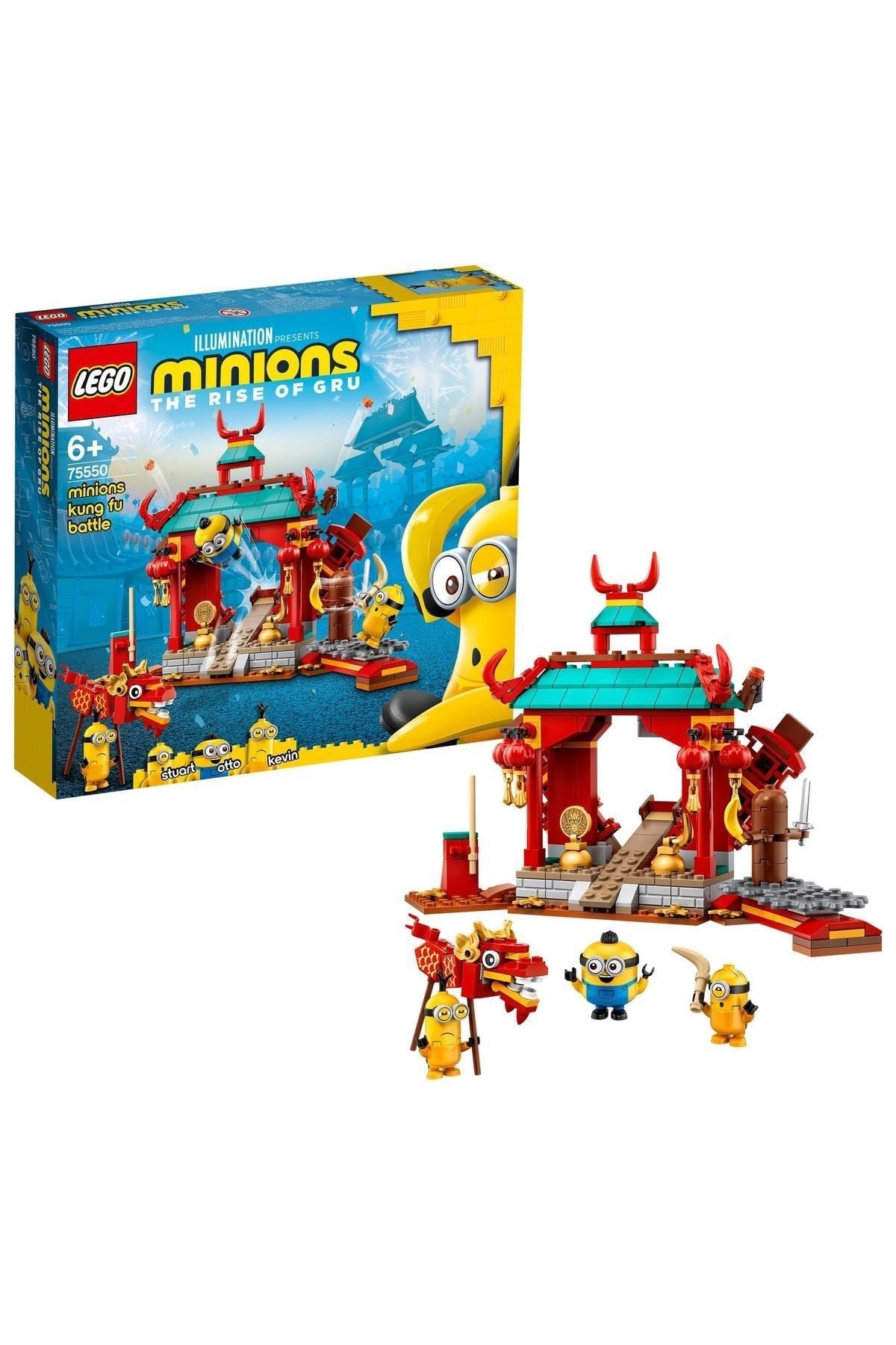 LEGO Minions: Minyonlar Kung Fu Dövüşü 75550 - Yaratıcı Çocuklar için Oyuncak Yapım Seti (310 Parça)