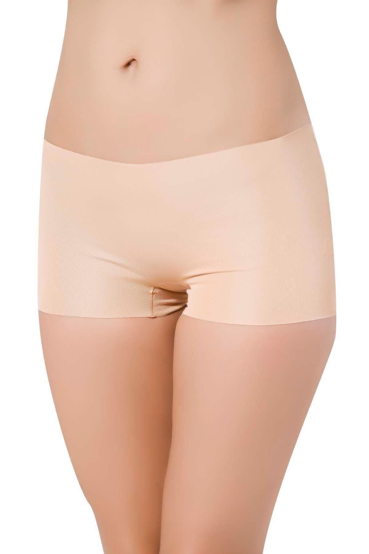 Papatya Kadın Ten 3 Lü Lazer Kesim Boxer
