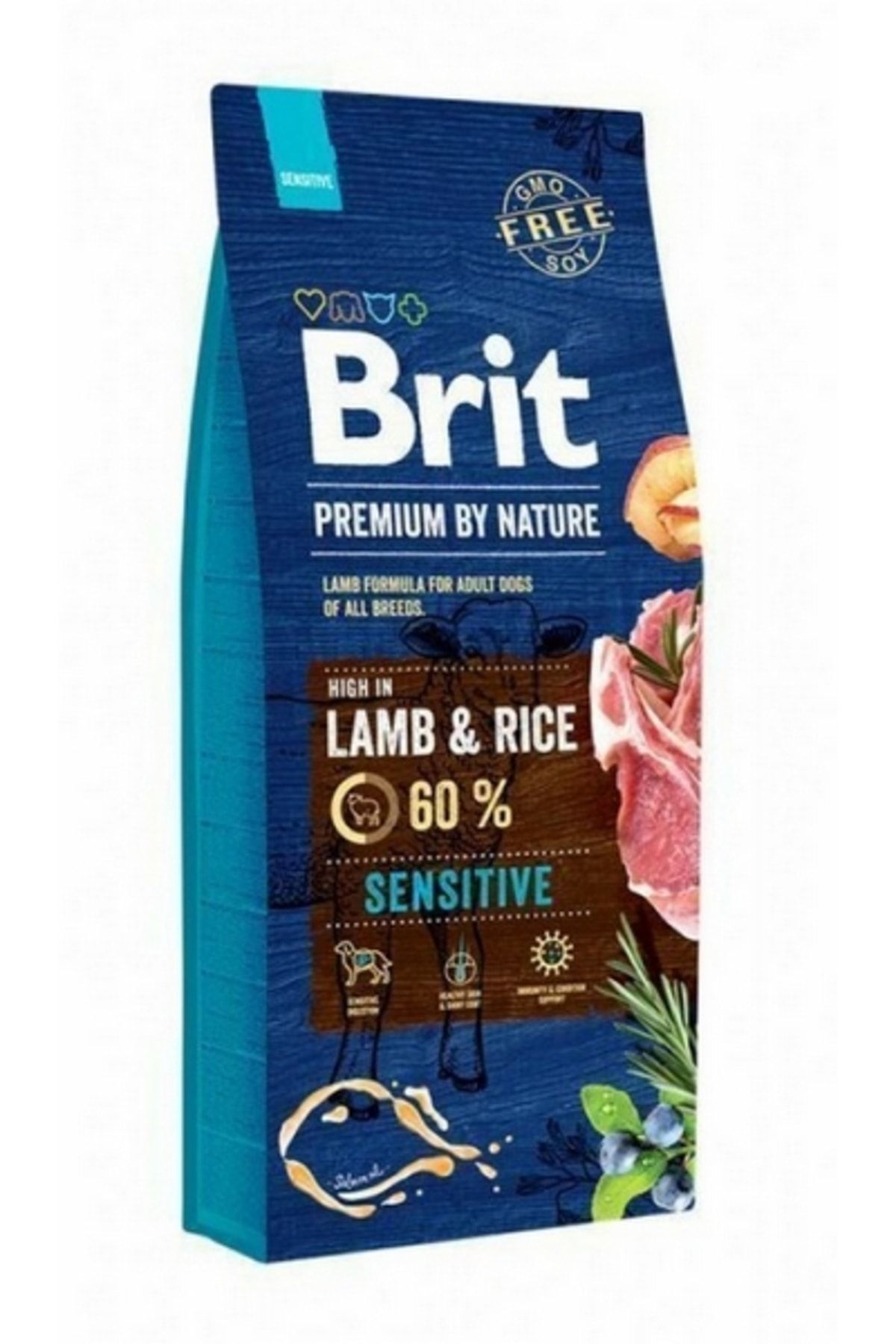 Brit Care Premium By Nature Sensitive Kuzu Etli Pirinçli Yetişkin Köpek Maması 15 Kg
