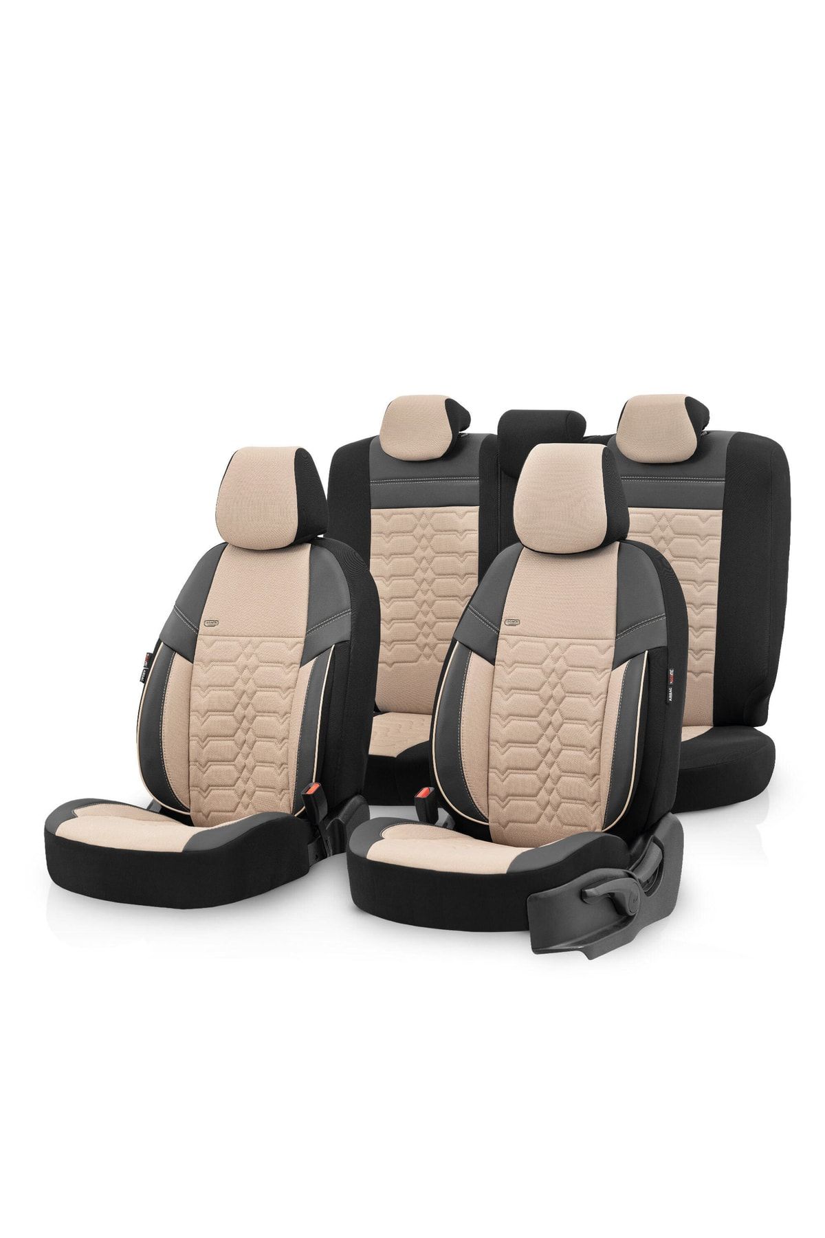 Otom Elegance Design Universal Seat Cover Black-beige