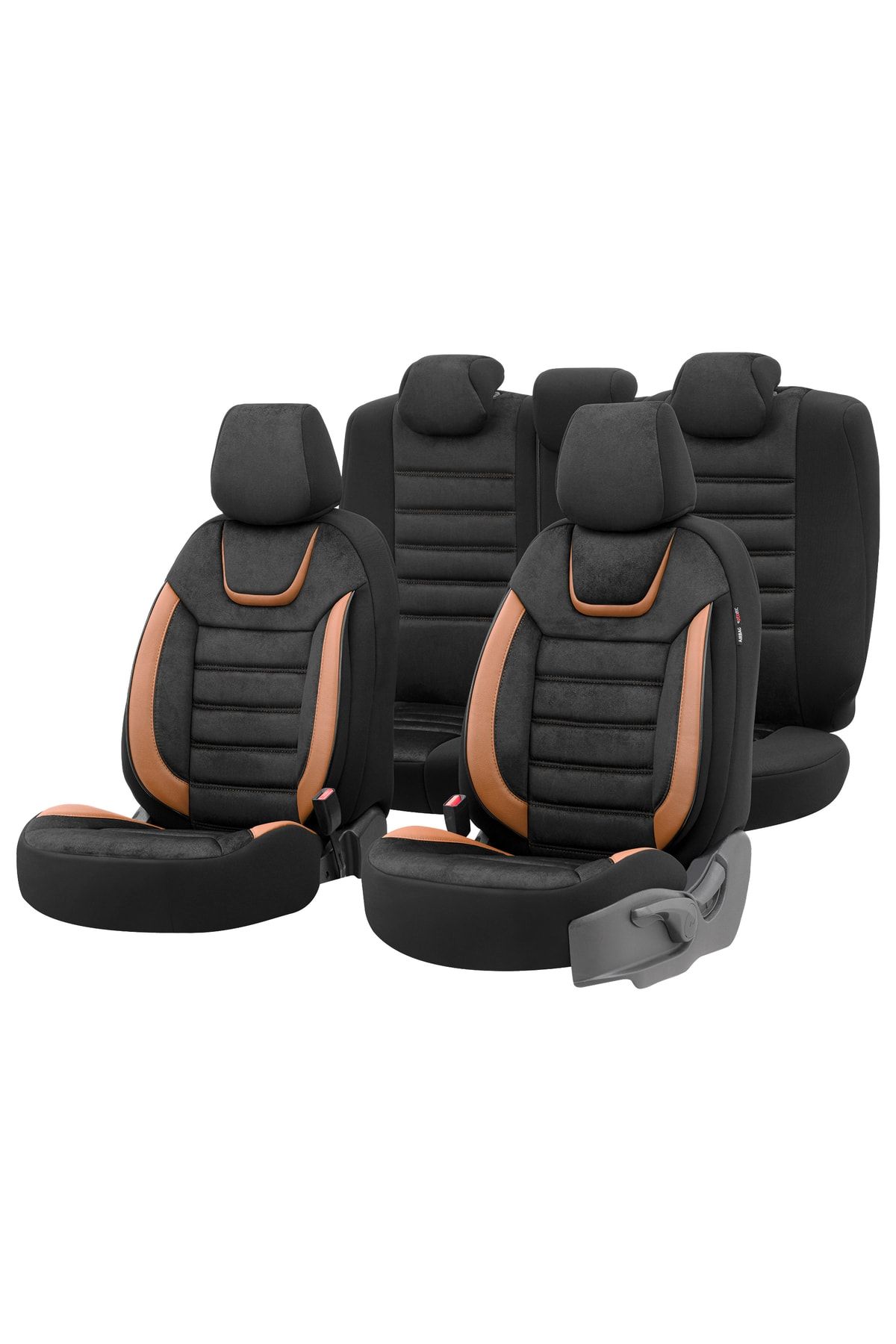 Otom Iconic Design Universal Seat Covers Black-tan