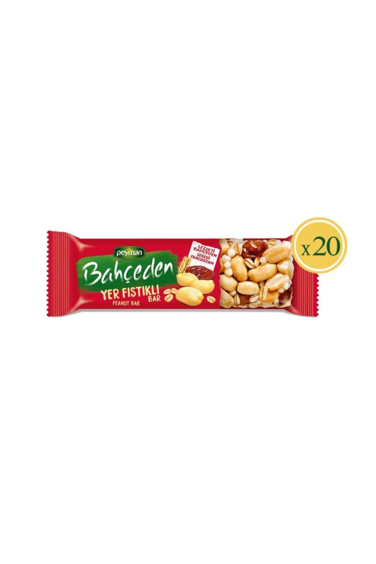 Peyman Bahçeden Yer Fıstıklı Bar Kuruyemiş 30 Gr X 20 Adet