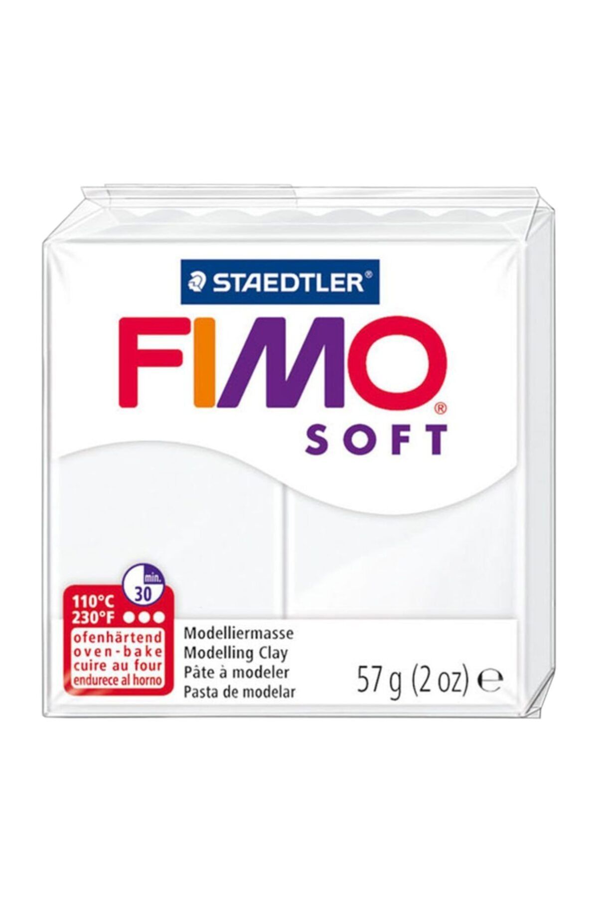 Staedtler Fimo Soft Polimer Kil - White - 57g
