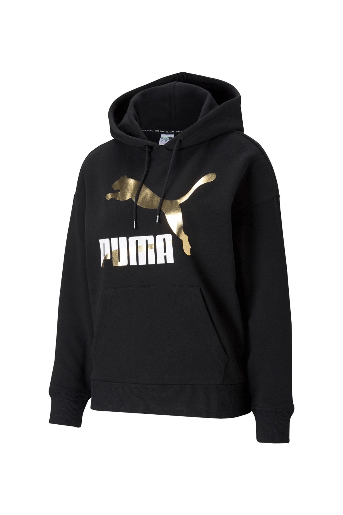 Puma Kadın Sweatshirt Classics Logo Hoodie - Siyah