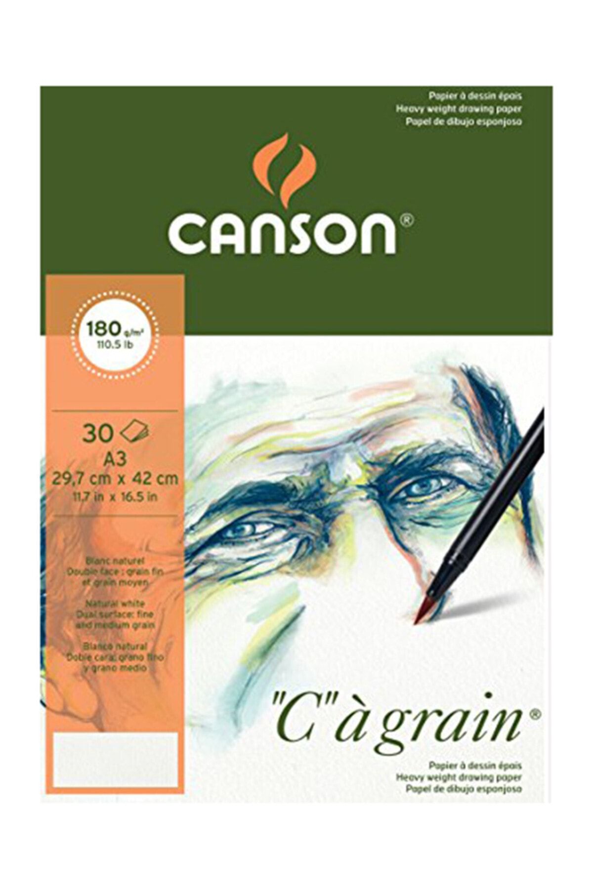 Canson "c" À Grain Çizim Defteri 180gr - A3